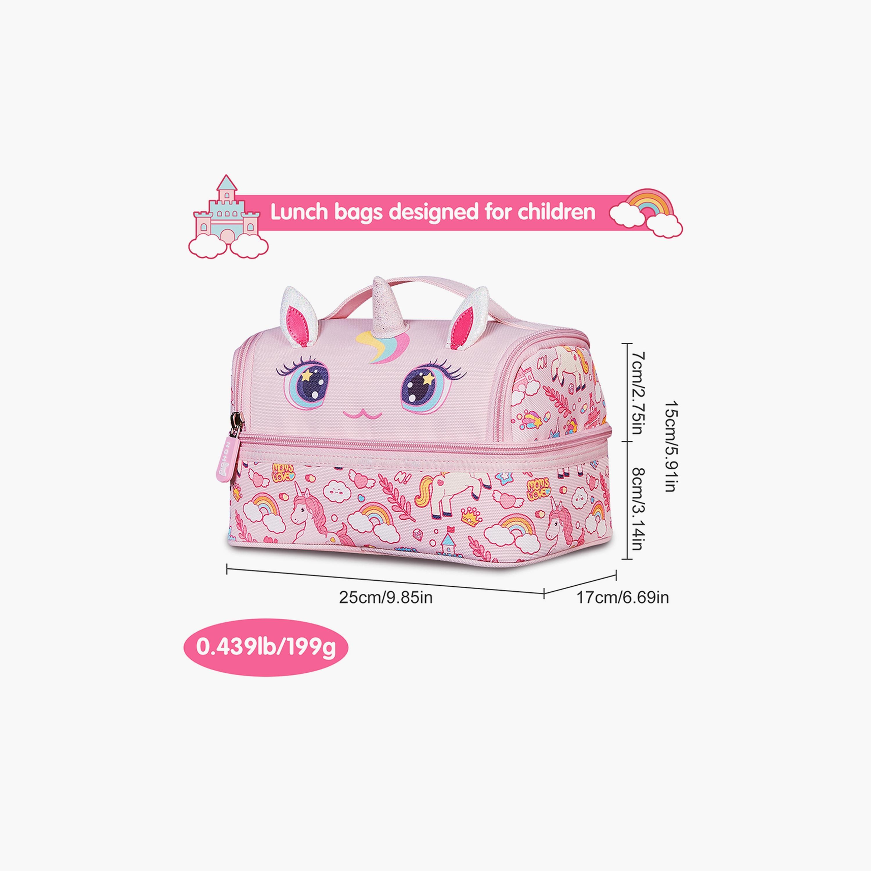 حقيبة غداء معزولة من نوهوو يونيكورن، وردي-school-lunchessentials-lunchbags-image-5