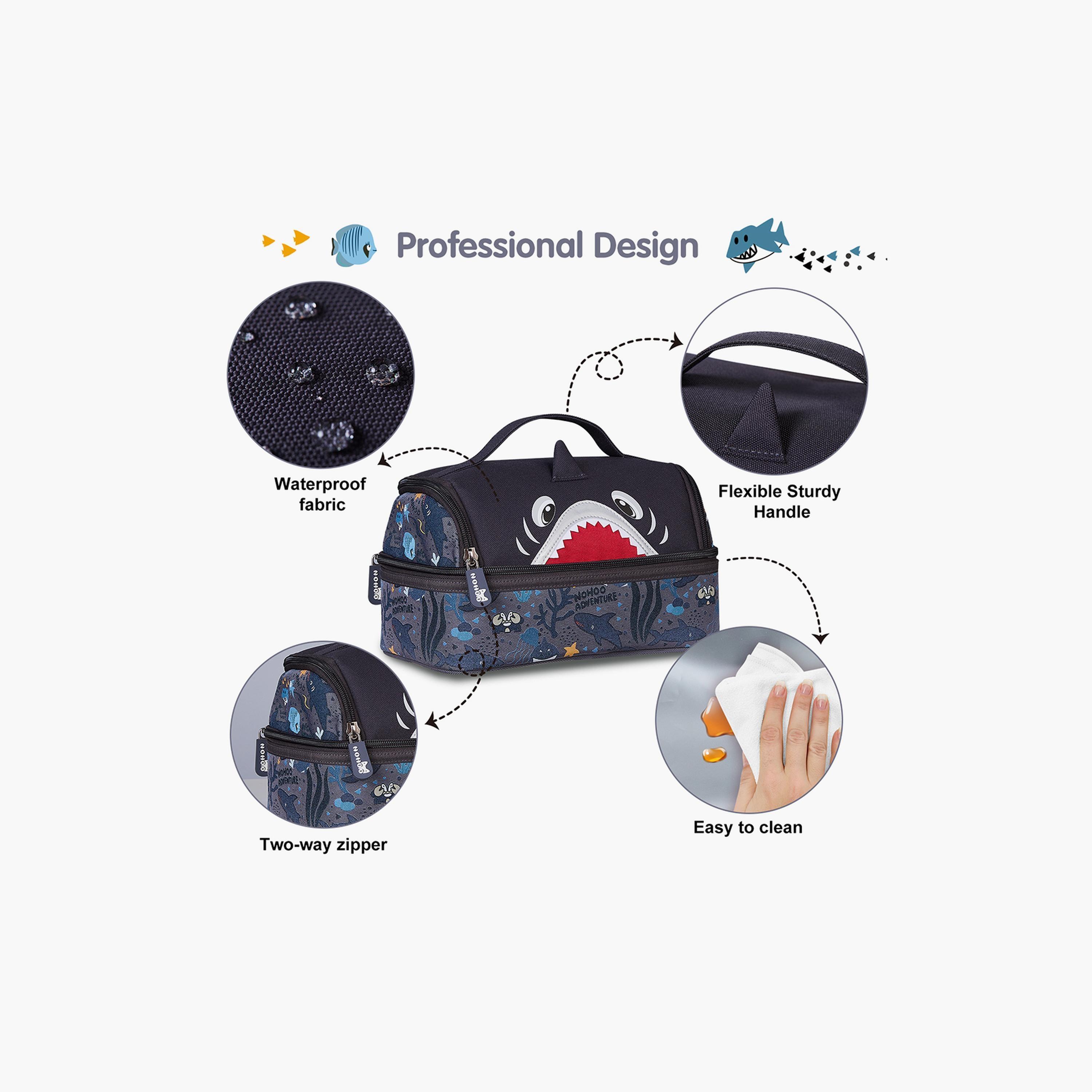 حقيبة غداء معزولة من نوهوو قرش، باللون الرمادي-school-lunchessentials-lunchbags-image-2