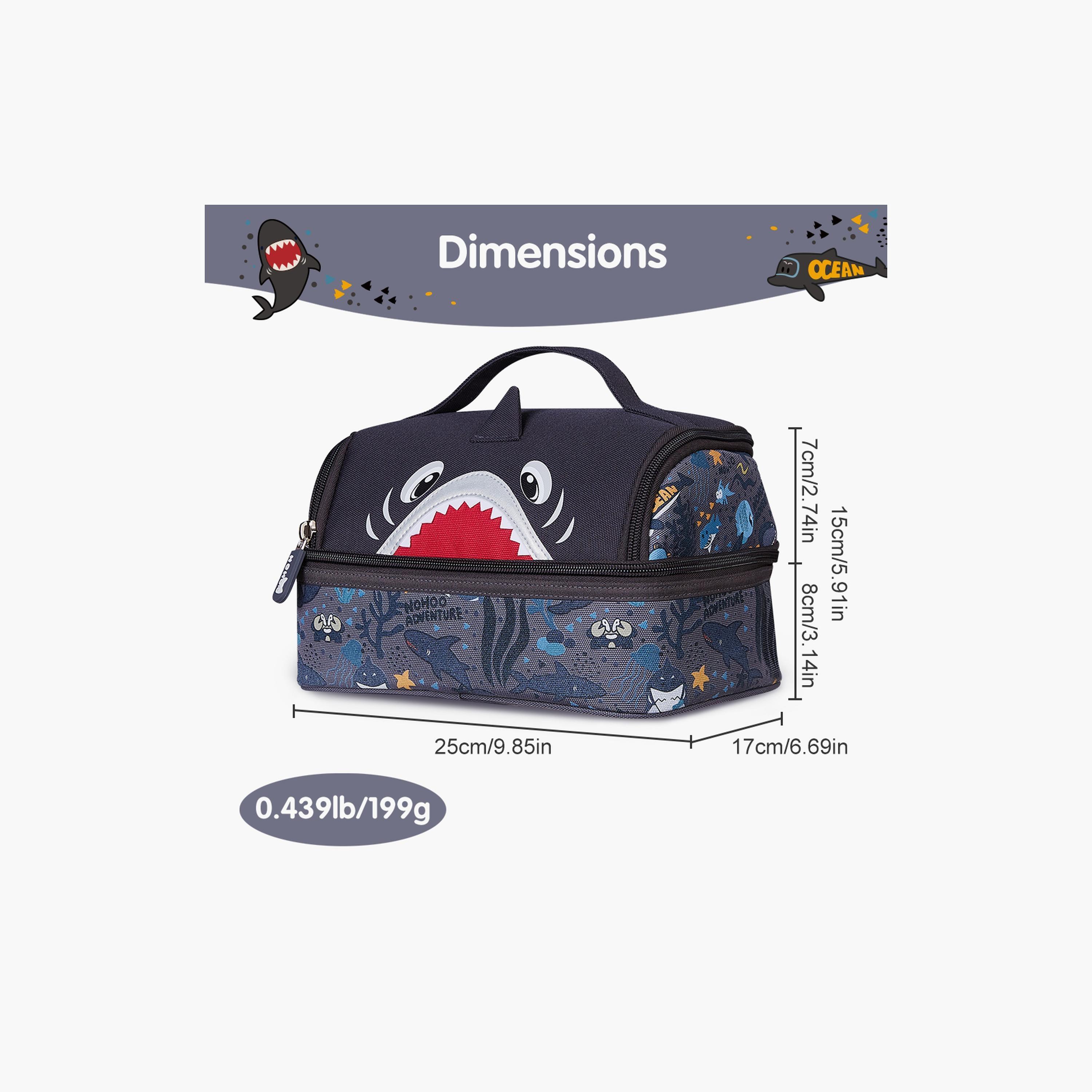 حقيبة غداء معزولة من نوهوو قرش، باللون الرمادي-school-lunchessentials-lunchbags-image-5