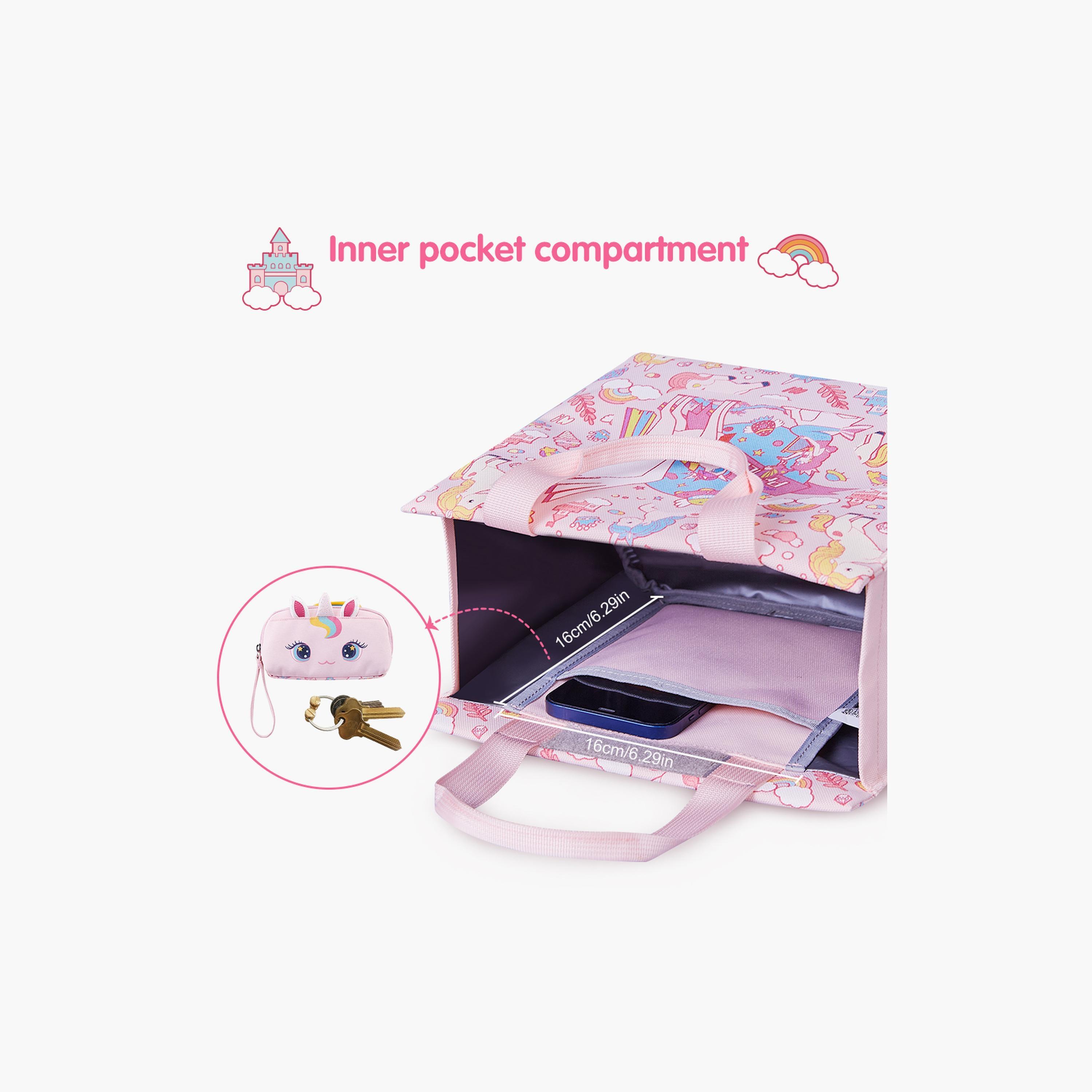 حقيبة يد غداء من نوهوو يونيكورن، وردي-school-lunchessentials-lunchbags-image-3