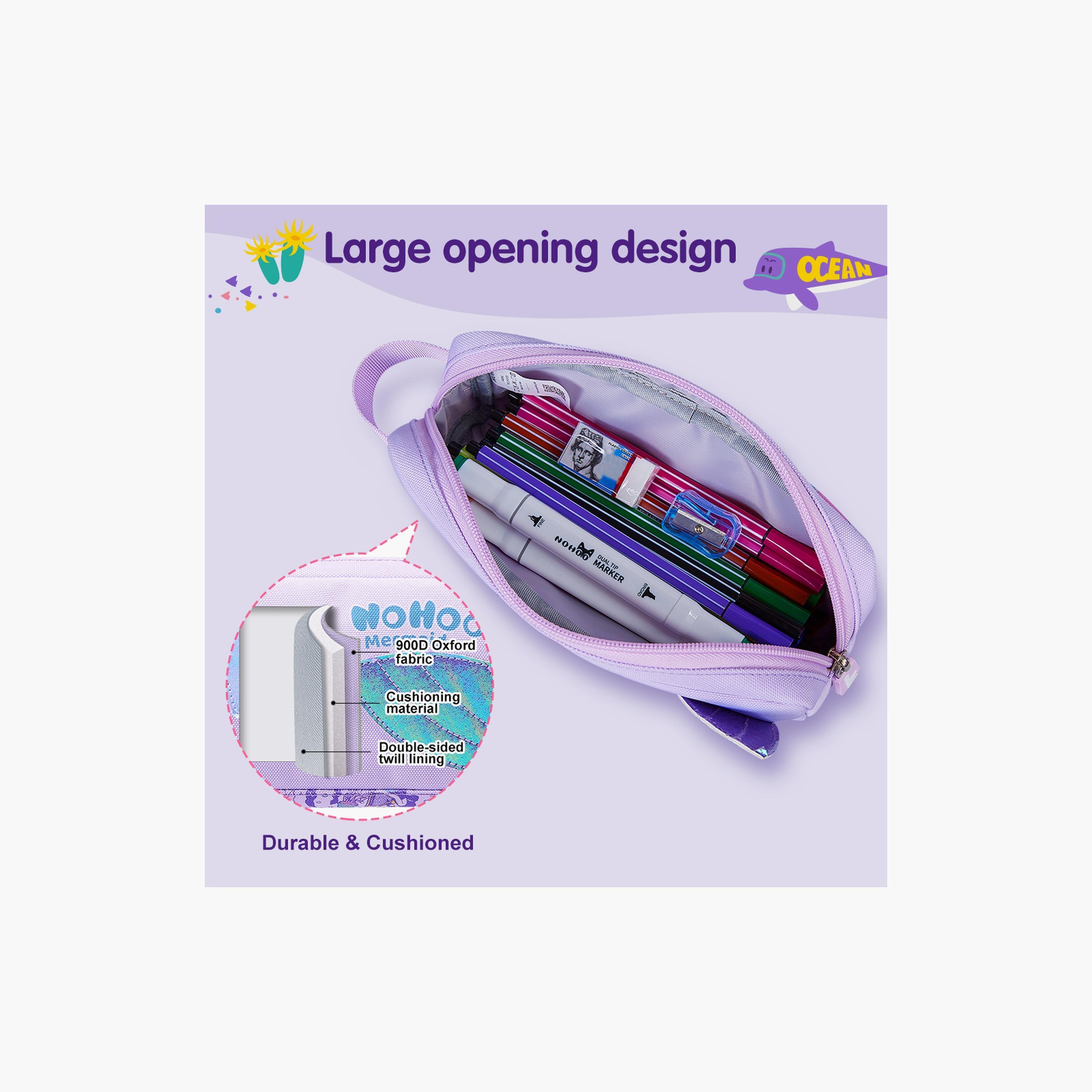 Nohoo Pencil Case Mermaid, Blue-school-stationery-pencilcases-image-4