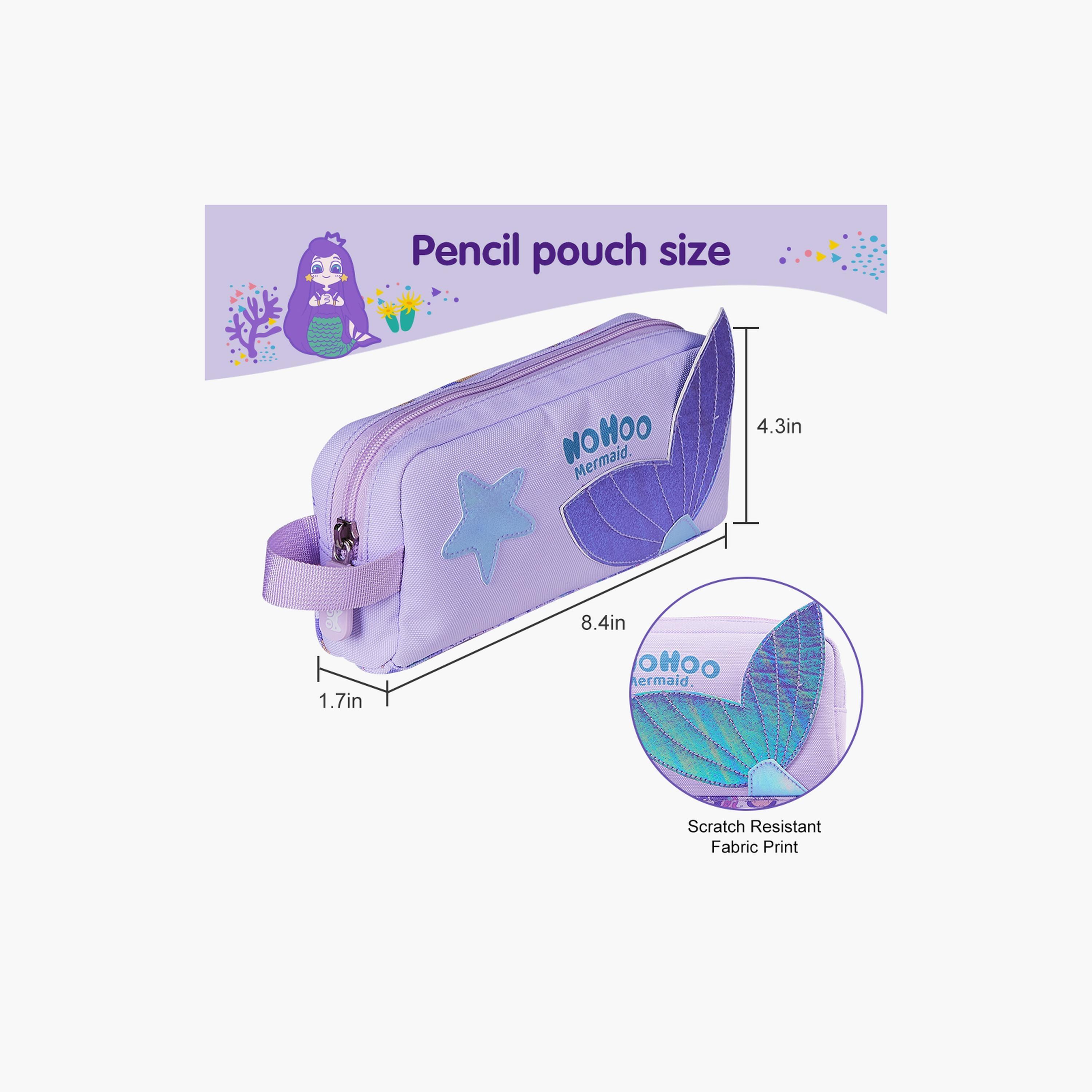 Nohoo Pencil Case Mermaid, Blue-school-stationery-pencilcases-image-5