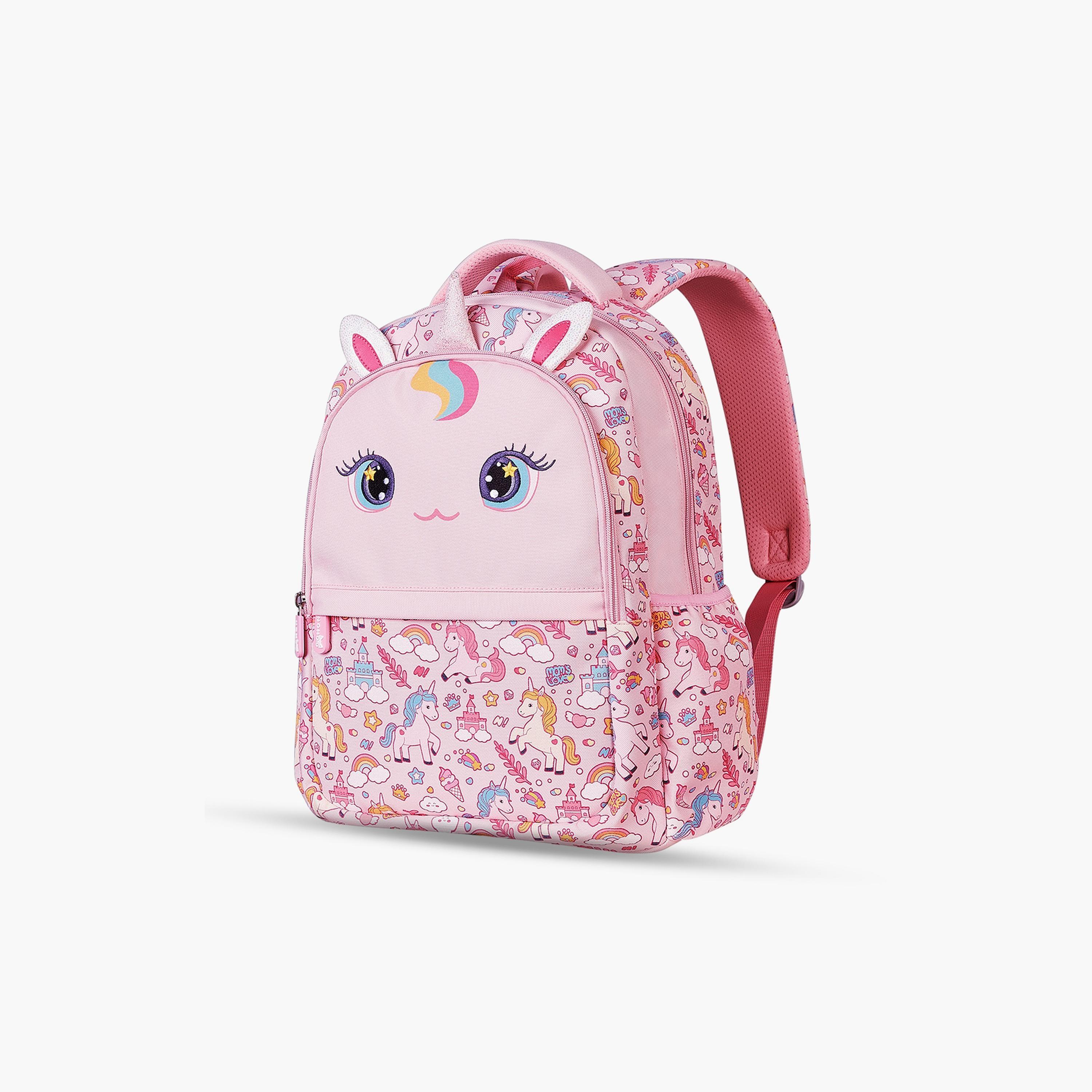 Nohoo School Bag, Lunch Bag and Pencil Case Unicorn Set of 3, Pink-school-bagsandbackpacks-sets-image-2