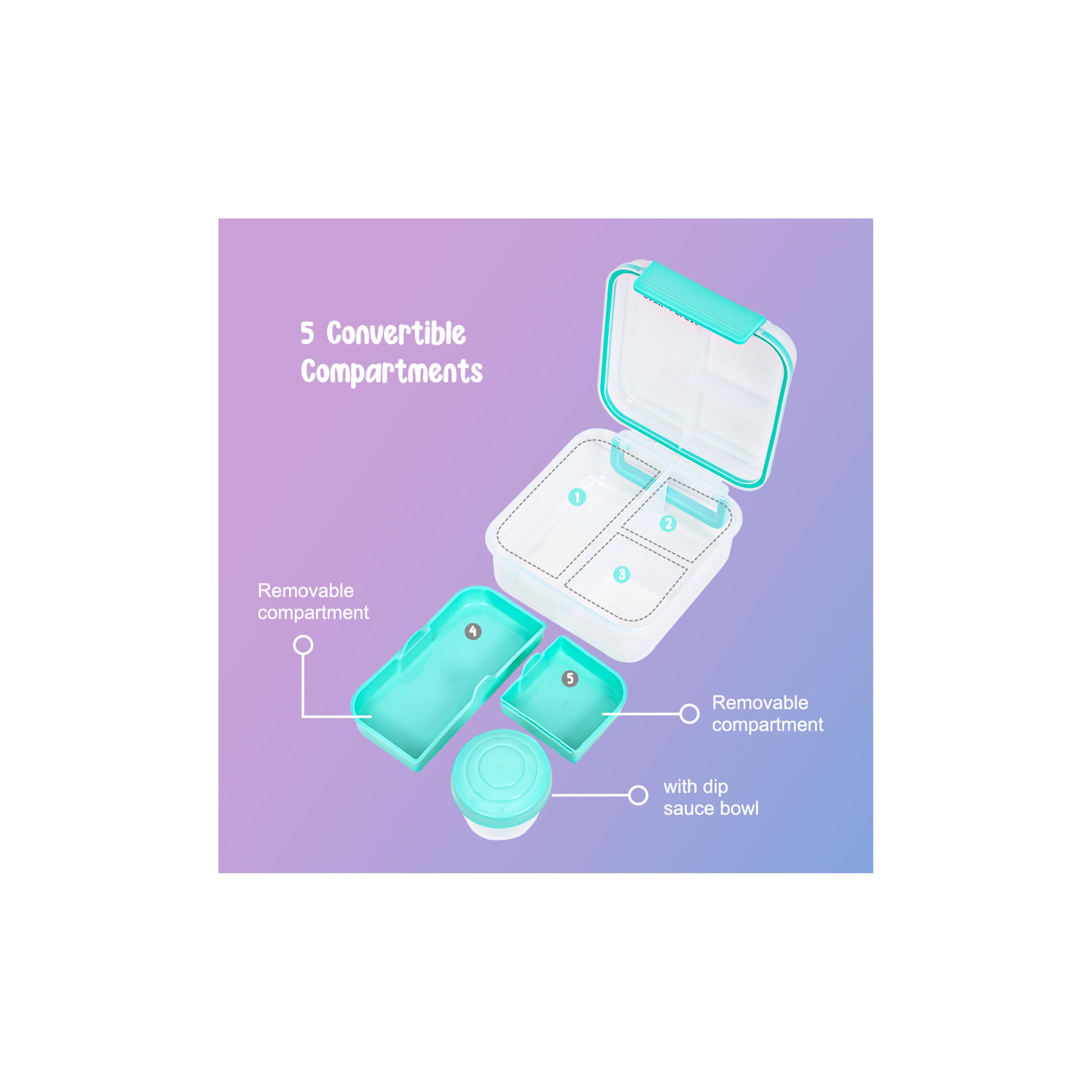 Eazy Convertible Lunch Box, 1250ml with Gravy Bowl, 150ml-school-lunchessentials-lunchboxes-image-4