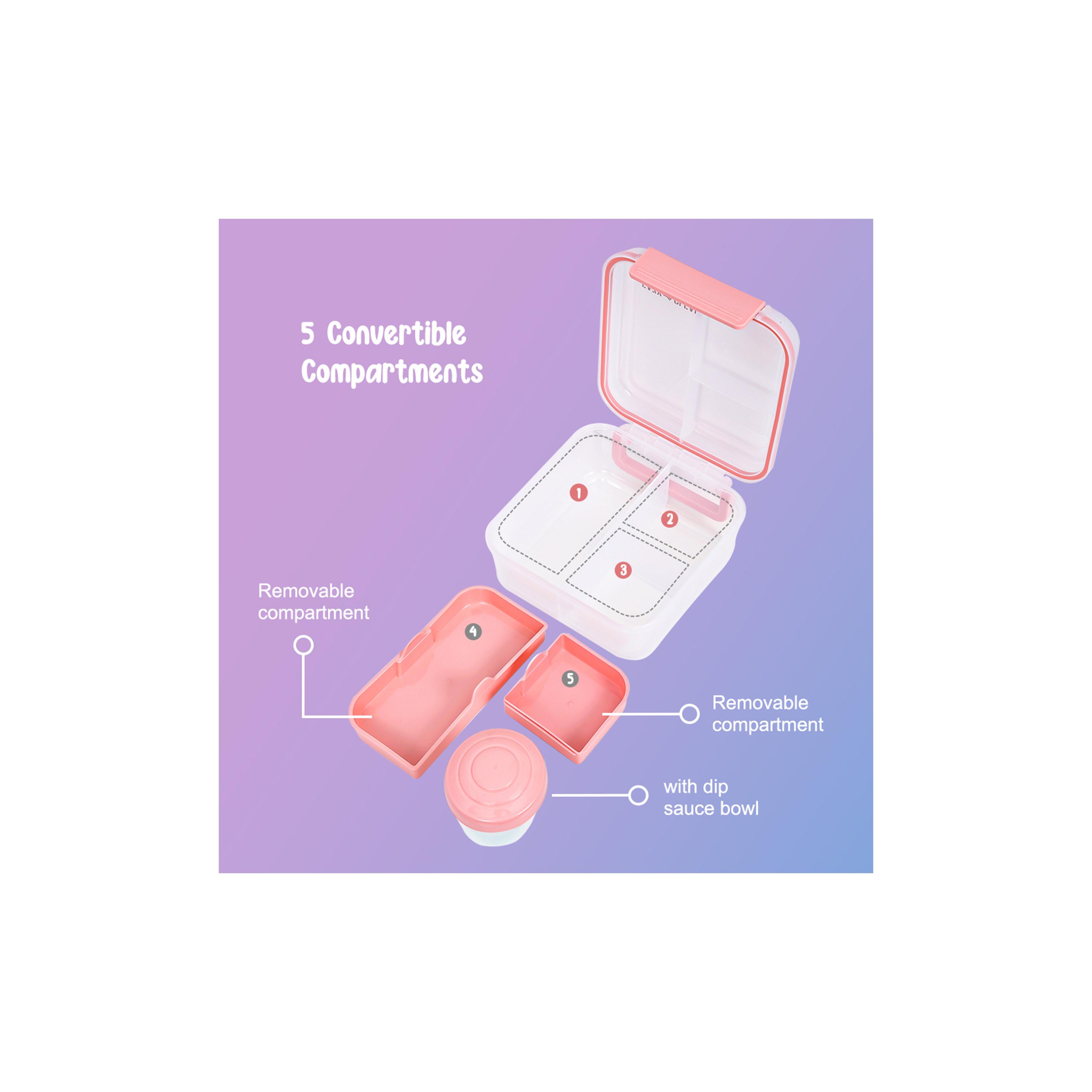 Eazy Convertible Lunch Box, 1250ml with Gravy Bowl, 150ml-school-lunchessentials-lunchboxes-image-4