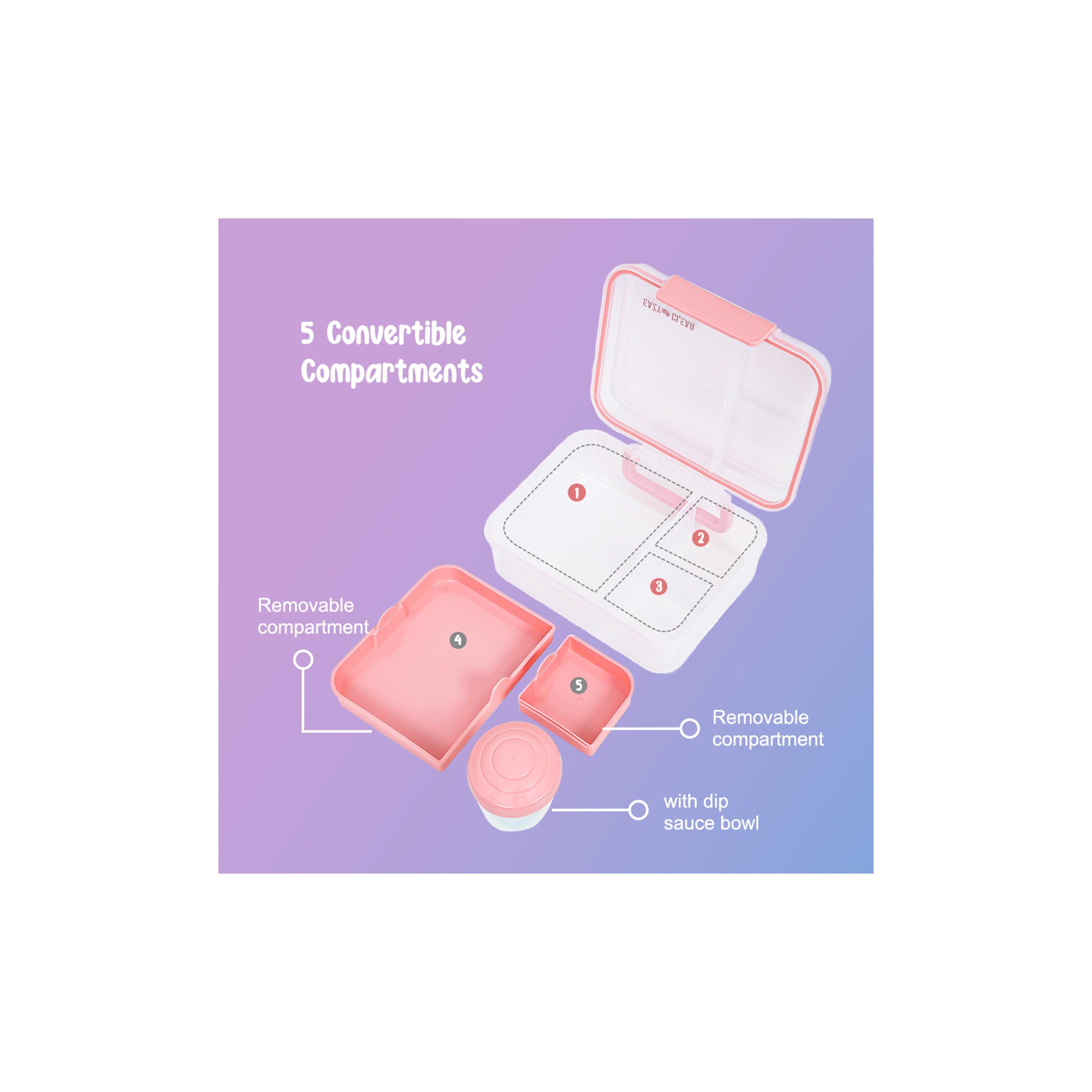 Eazy Convertible Lunch Box, 1650ml with Gravy Bowl, 150ml-school-lunchessentials-lunchboxes-image-4