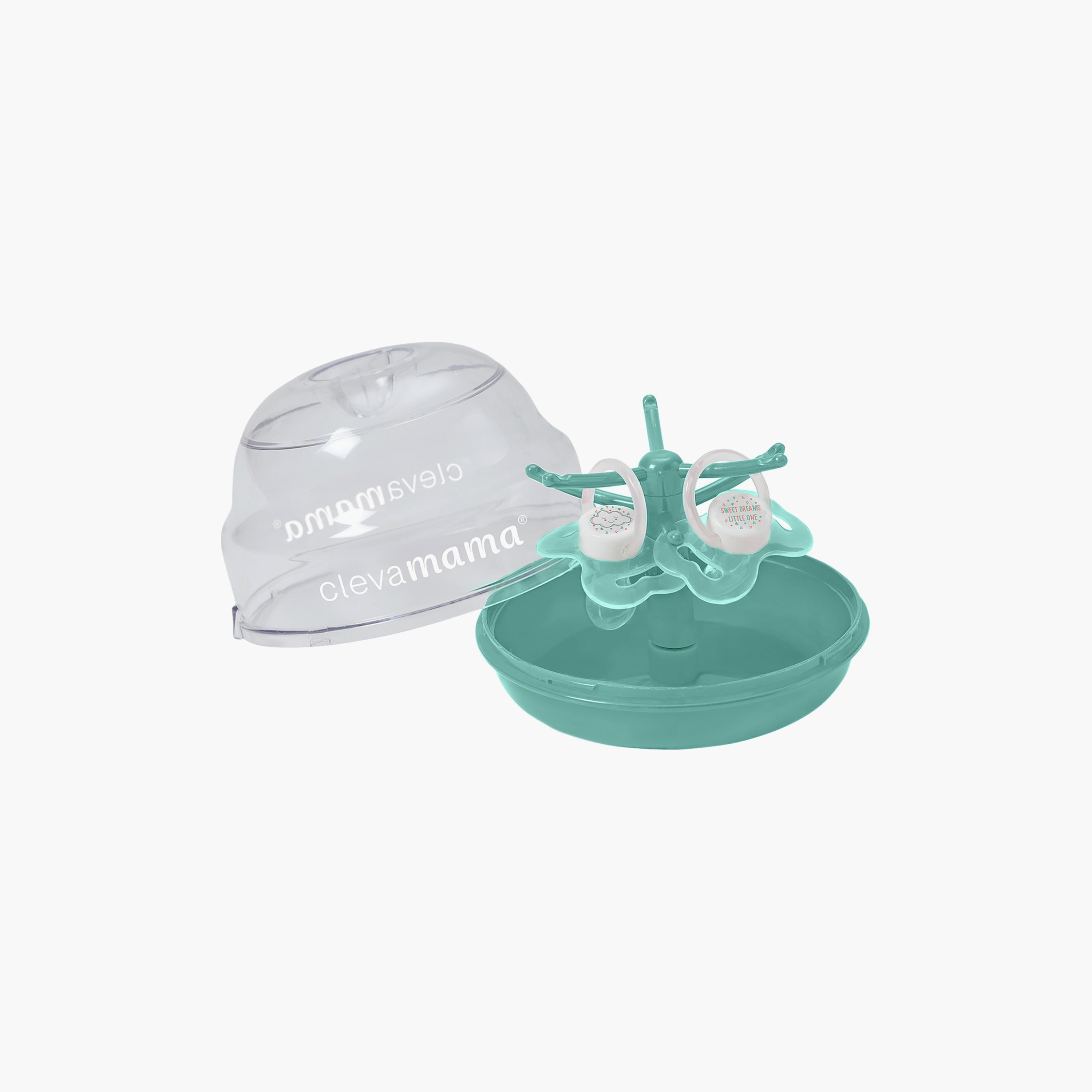 معقم لهاية مع قطعتين لهايات من كليفاماما، أخضر-baby-feeding-sterilizersandwarmers-image-4