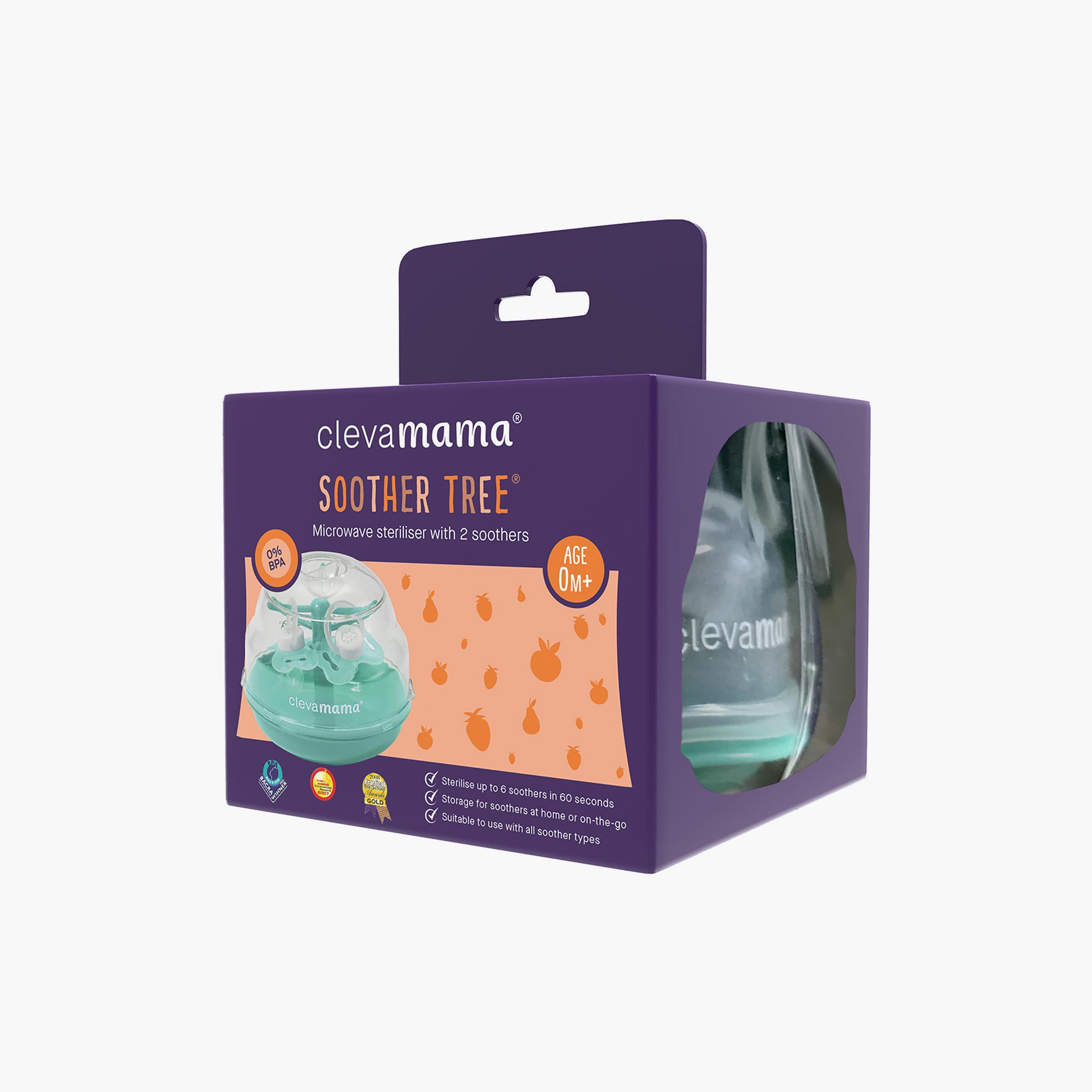 معقم لهاية مع قطعتين لهايات من كليفاماما، أخضر-baby-feeding-sterilizersandwarmers-image-3