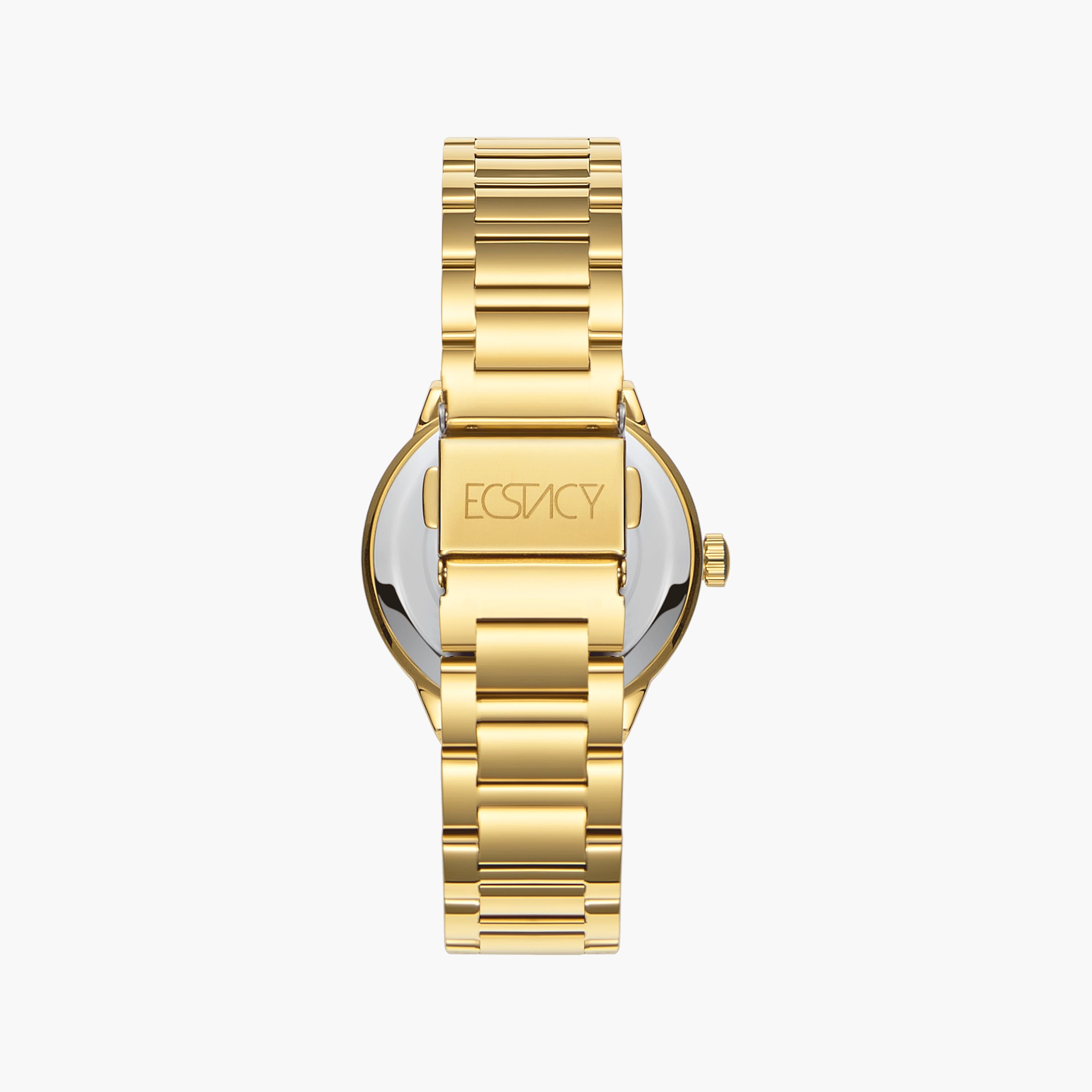 إكستاسي- ساعة تناظرية حزام ستانلس ستيل للنساء- ذهبي | E23514-RBKH-women-watchesandjewellery-watches-image-2