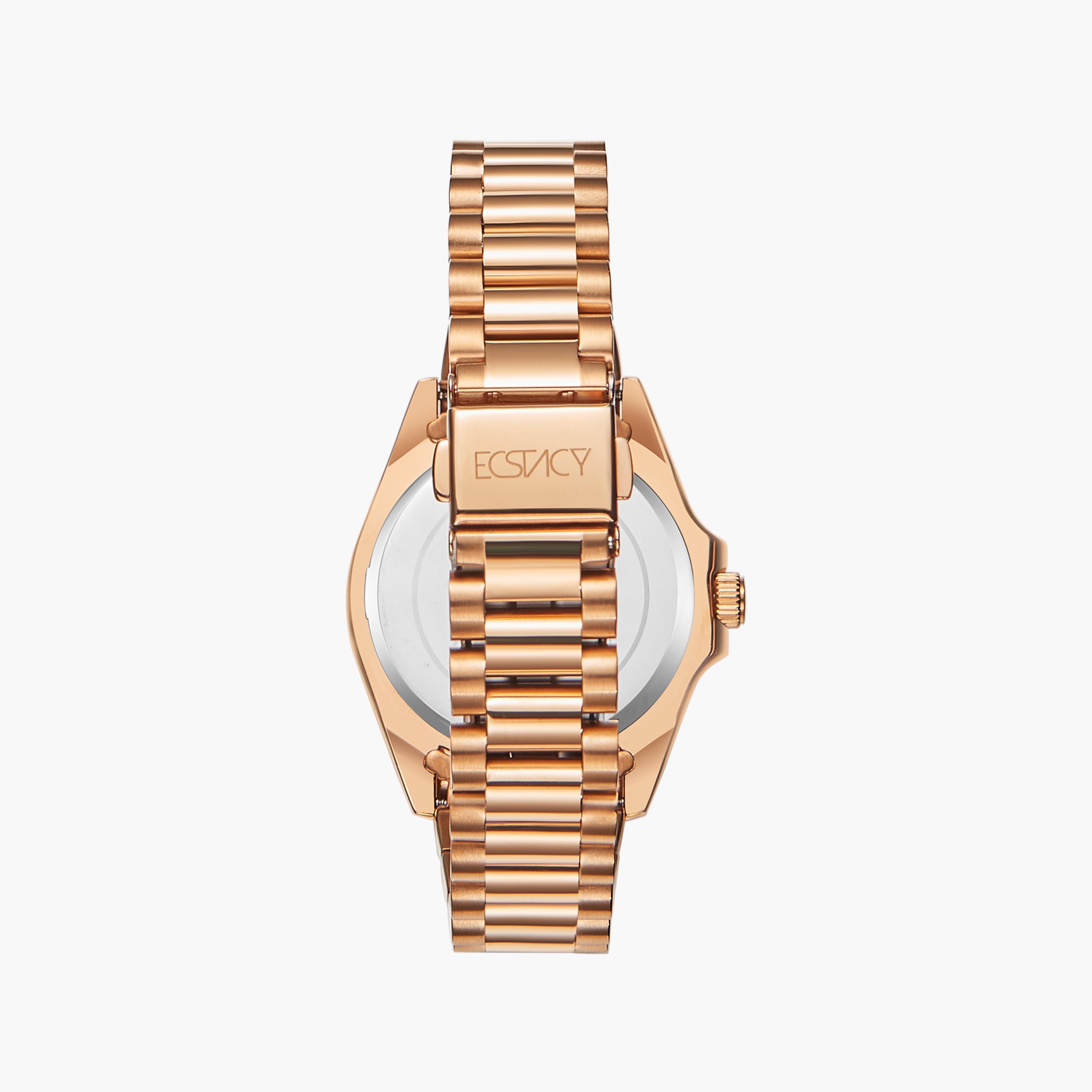 Ecstacy Women's Rose Gold Chronograph Stainless Steel Strap Watch | E23615-RBKK-women-watchesandjewellery-watches-image-3