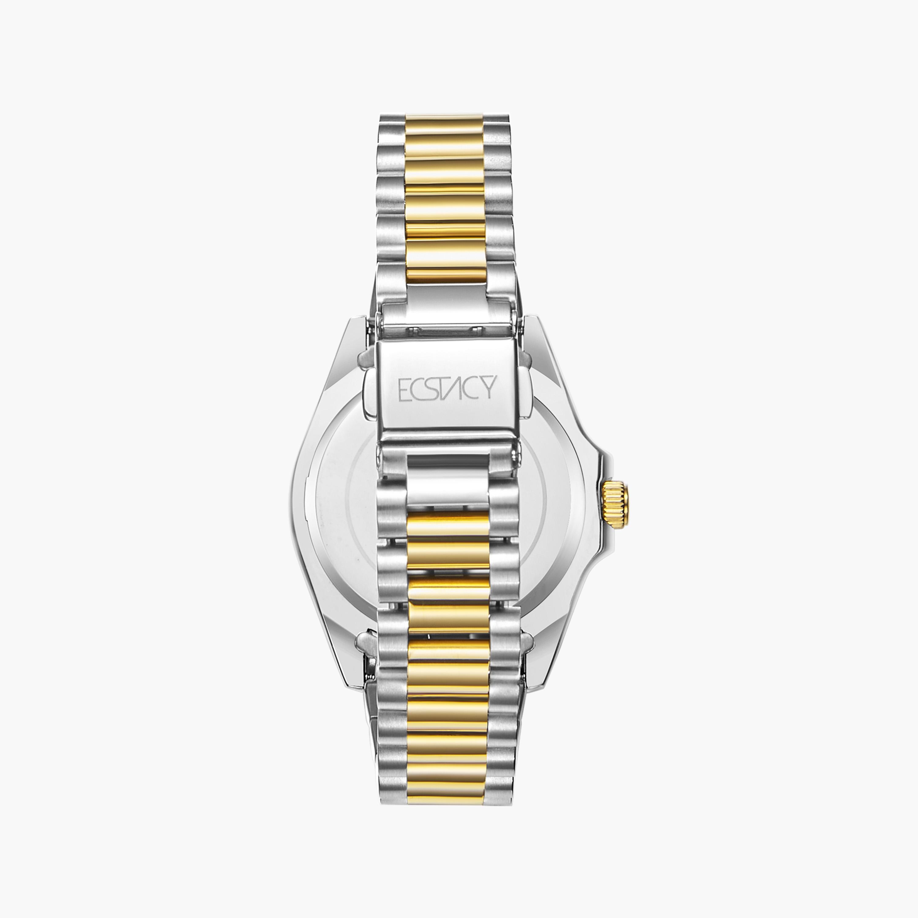 إكستاسي- ساعة كرونوغراف حزام ستانلس ستيل للنساء- ذهبي | E23615-TBTS-women-watchesandjewellery-watches-image-3