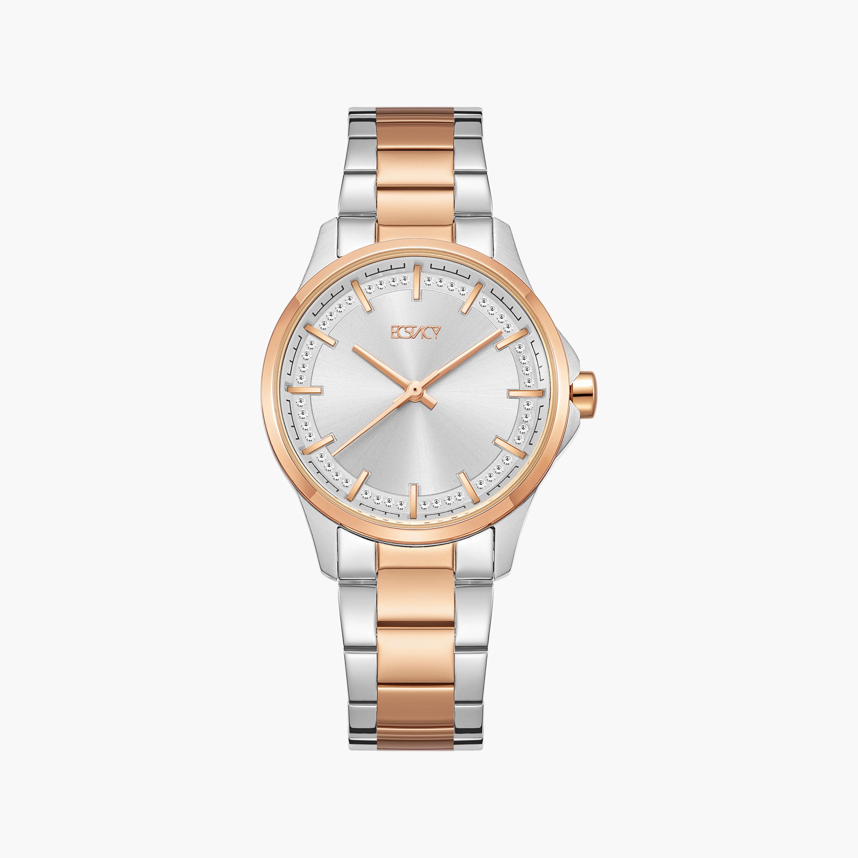 Ecstacy Women's Rose Gold Analog Stainless Steel Strap Watch | E23516-KBKS-women-watchesandjewellery-watches-image-1