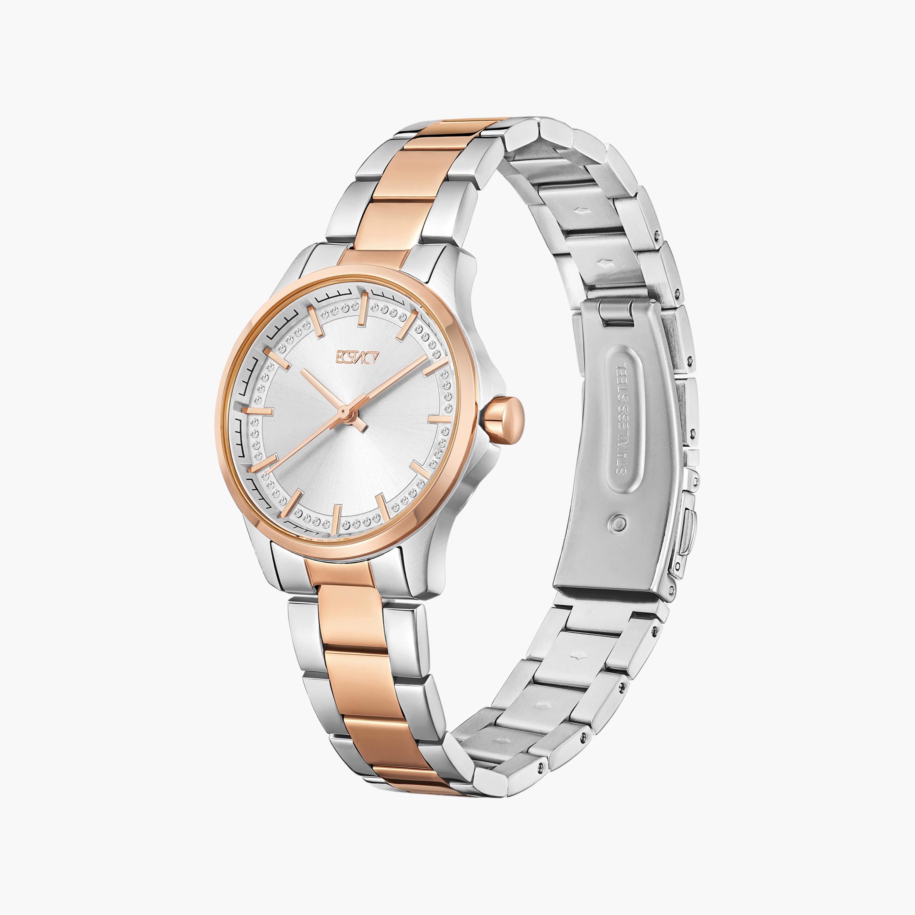 Ecstacy Women's Rose Gold Analog Stainless Steel Strap Watch | E23516-KBKS-women-watchesandjewellery-watches-image-2
