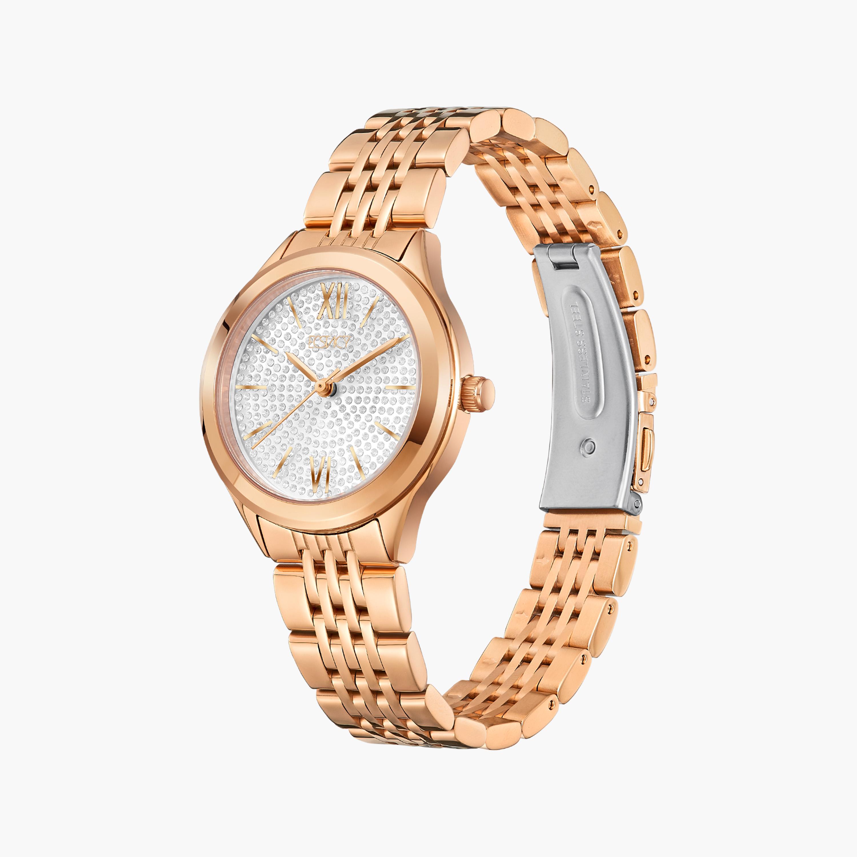 Ecstacy Women's Rose Gold Analog Stainless Steel Strap Watch | E23517-RBKS-women-watchesandjewellery-watches-image-2