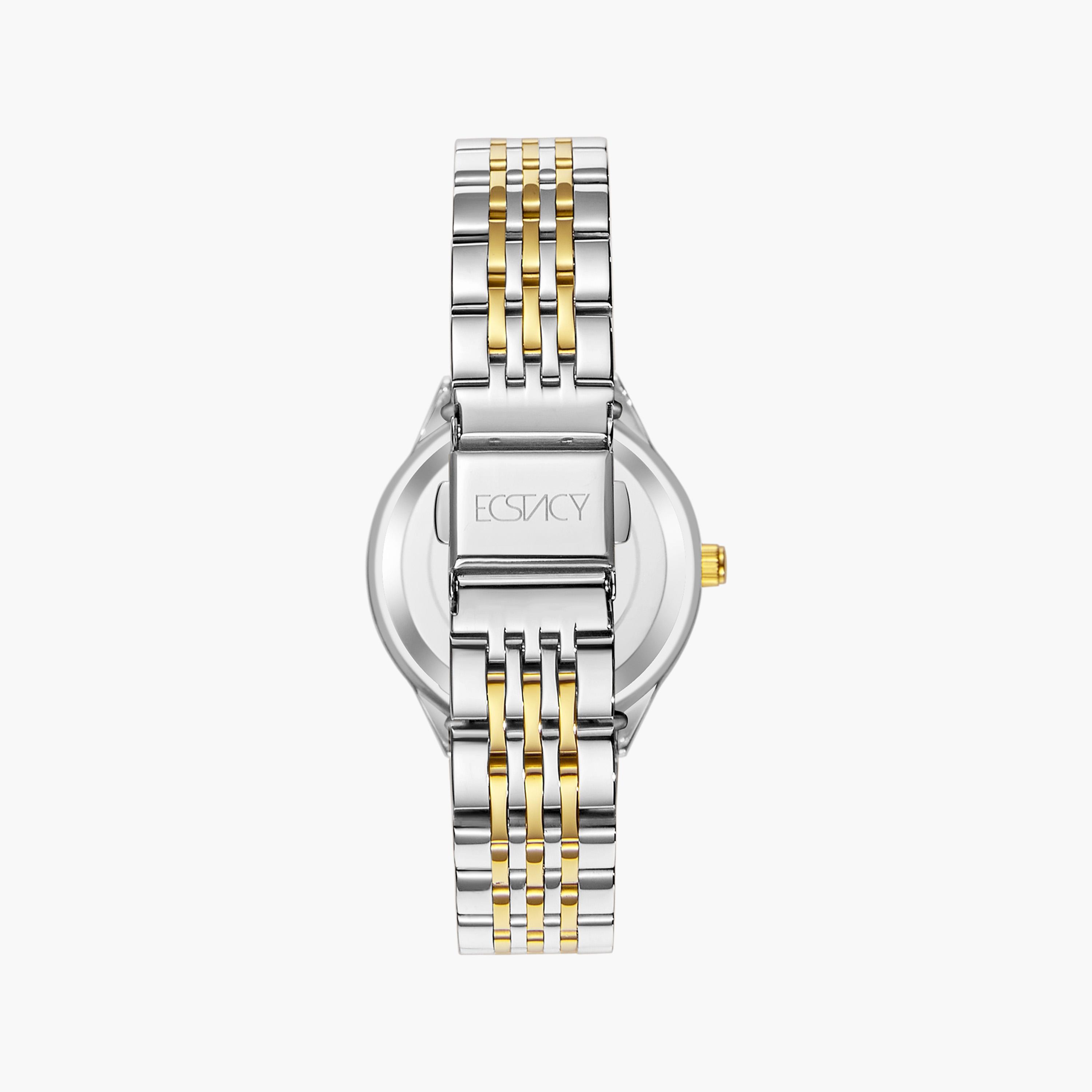 ساعة يد تناظرية فضية وذهبية بسوار ستانلس ستيل للرجال من أوماكس - 00HSC047N002-women-watchesandjewellery-watches-image-3