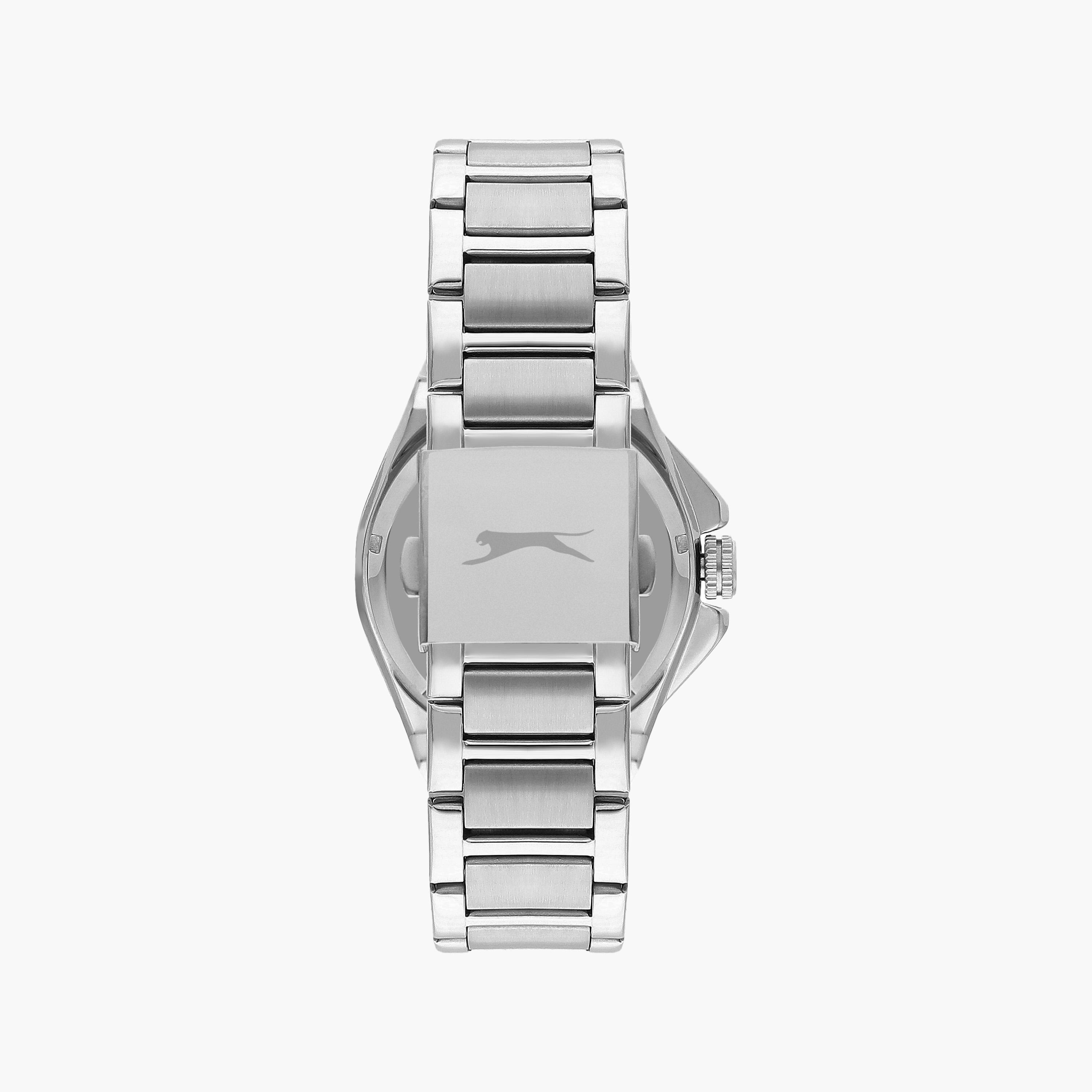 Slazenger Men's Silver Automatic Metal Strap Watch | SL.9.2264.1.02-men-watchesandjewellery-watches-image-3