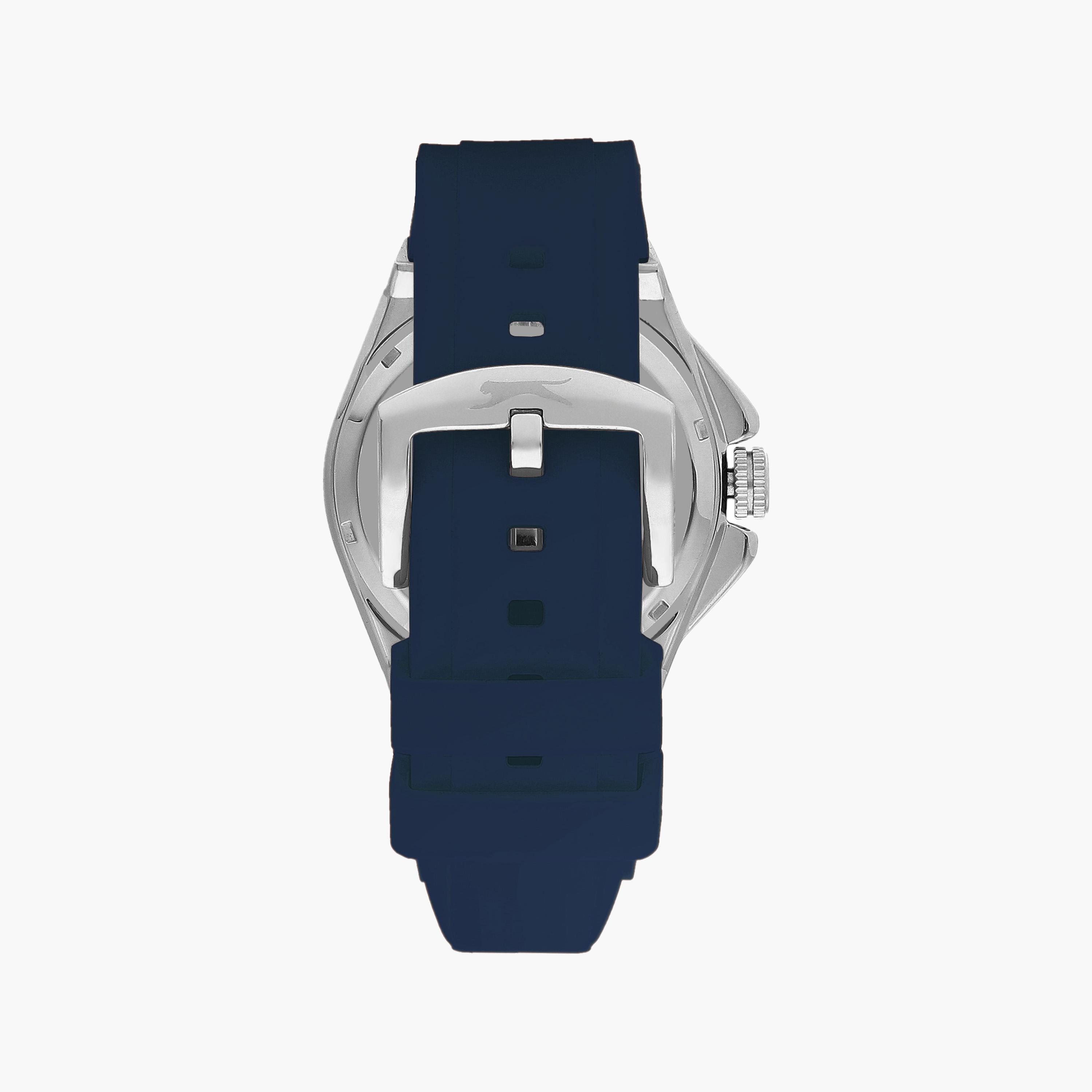 Slazenger Men's Blue Automatic Silicone Strap Watch | SL.9.2265.1.04-men-watchesandjewellery-watches-image-3