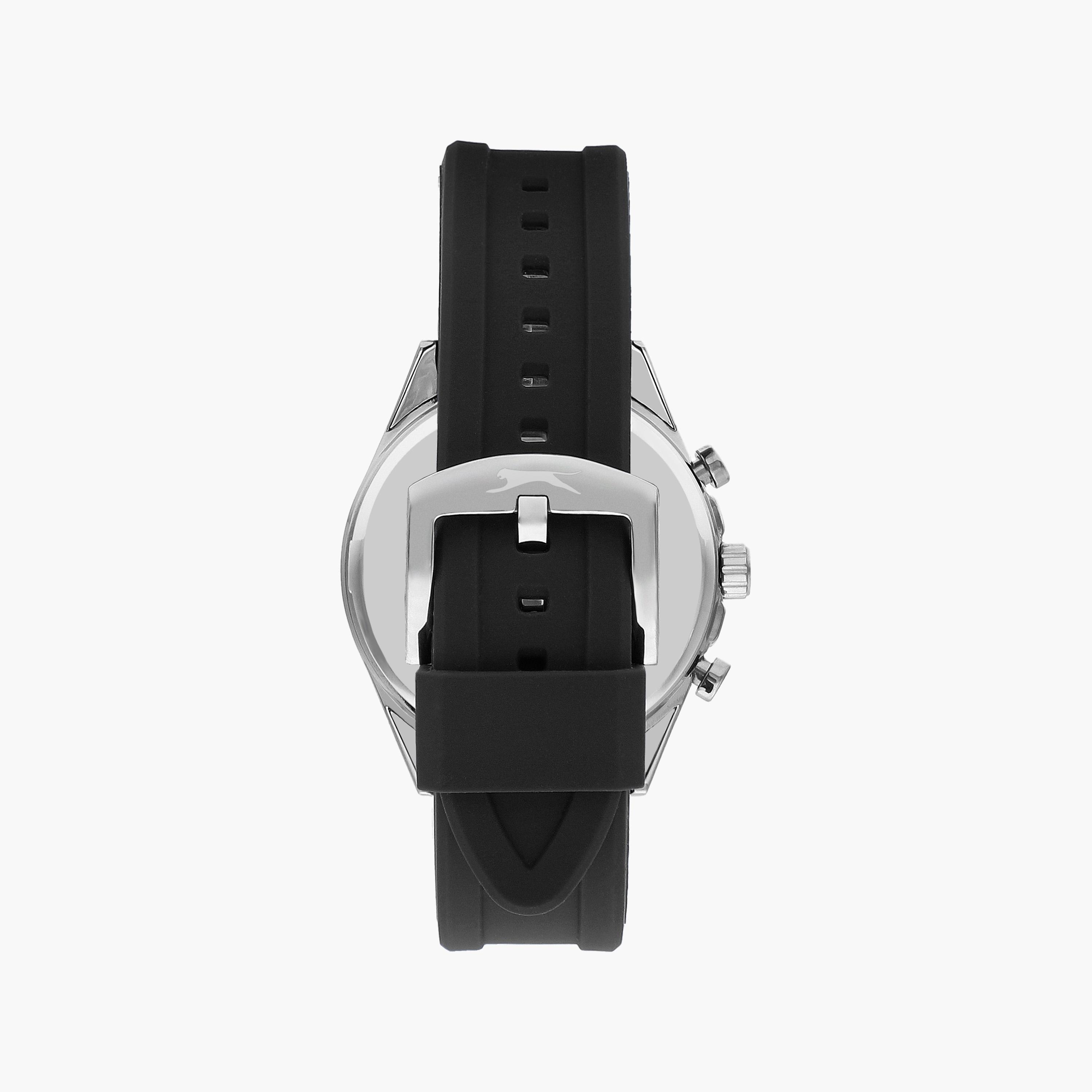 Slazenger Men's Black Chronograph Silicone Strap Watch | SL.9.2247.2.01-men-watchesandjewellery-watches-image-3