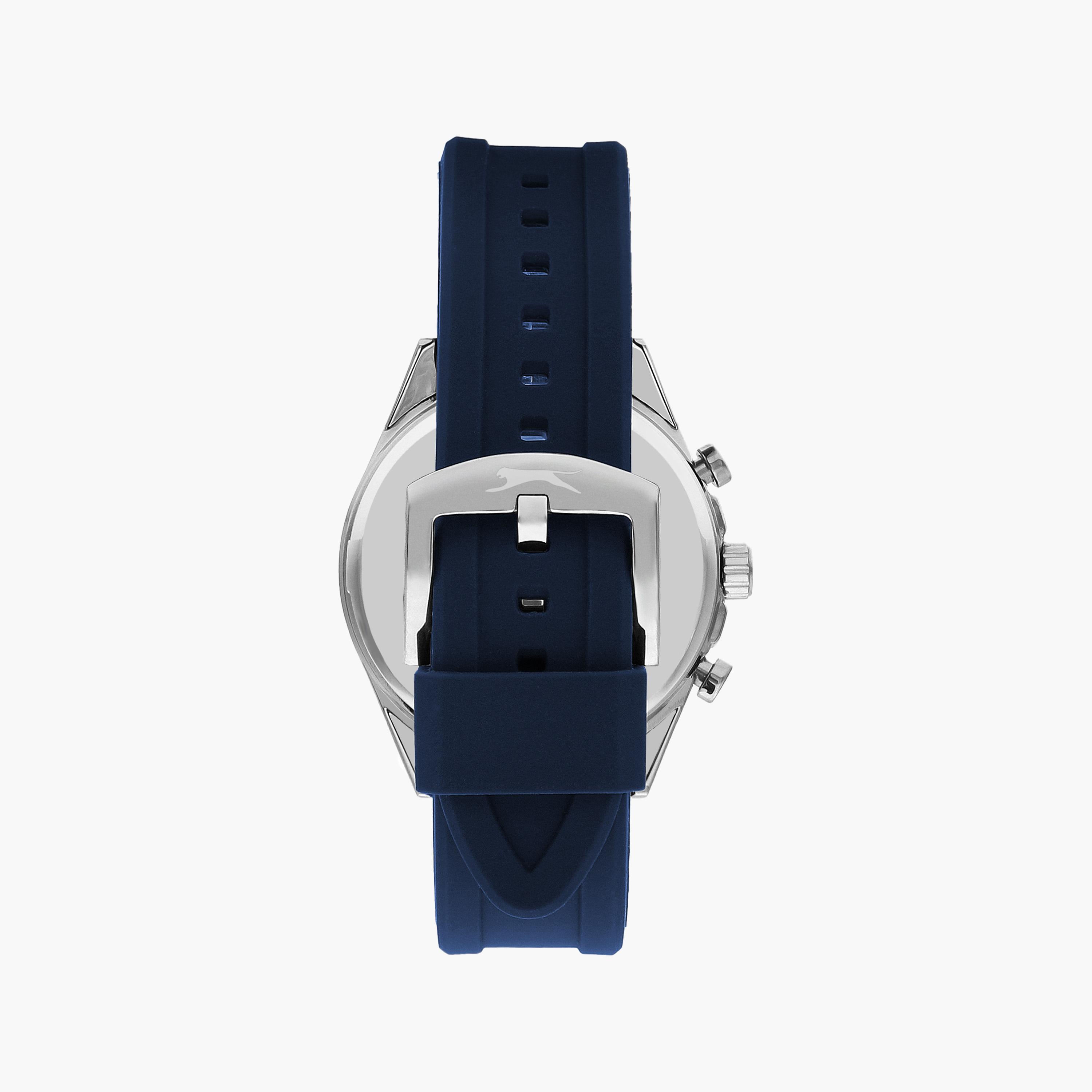 Slazenger Men's Blue Chronograph Silicone Strap Watch | SL.9.2247.2.02-men-watchesandjewellery-watches-image-3