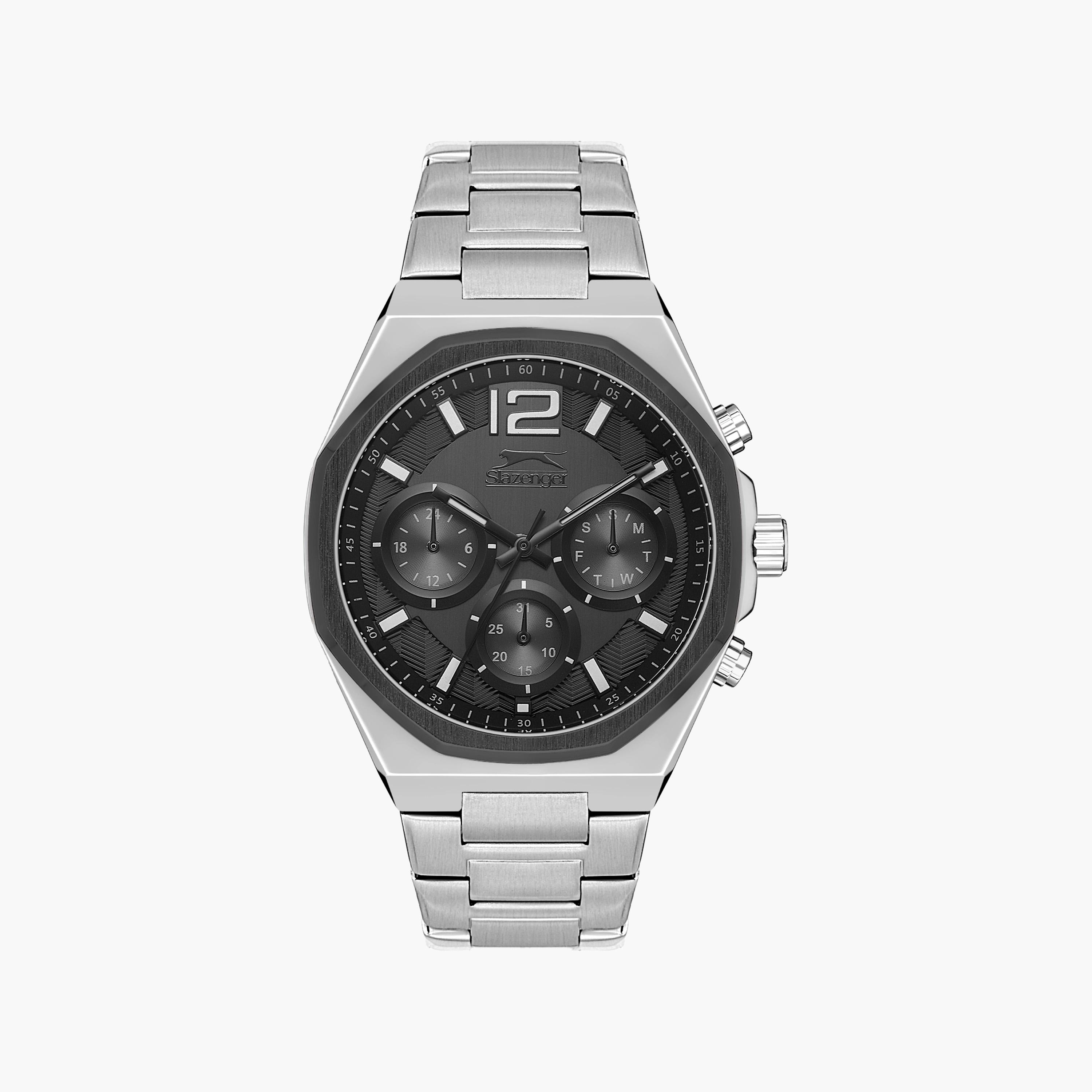 سلازنجر- ساعة رجالي كرونوغراف سلسلة معدنية فضي  | SL.9.2106.2.05-men-watchesandjewellery-watches-image-1