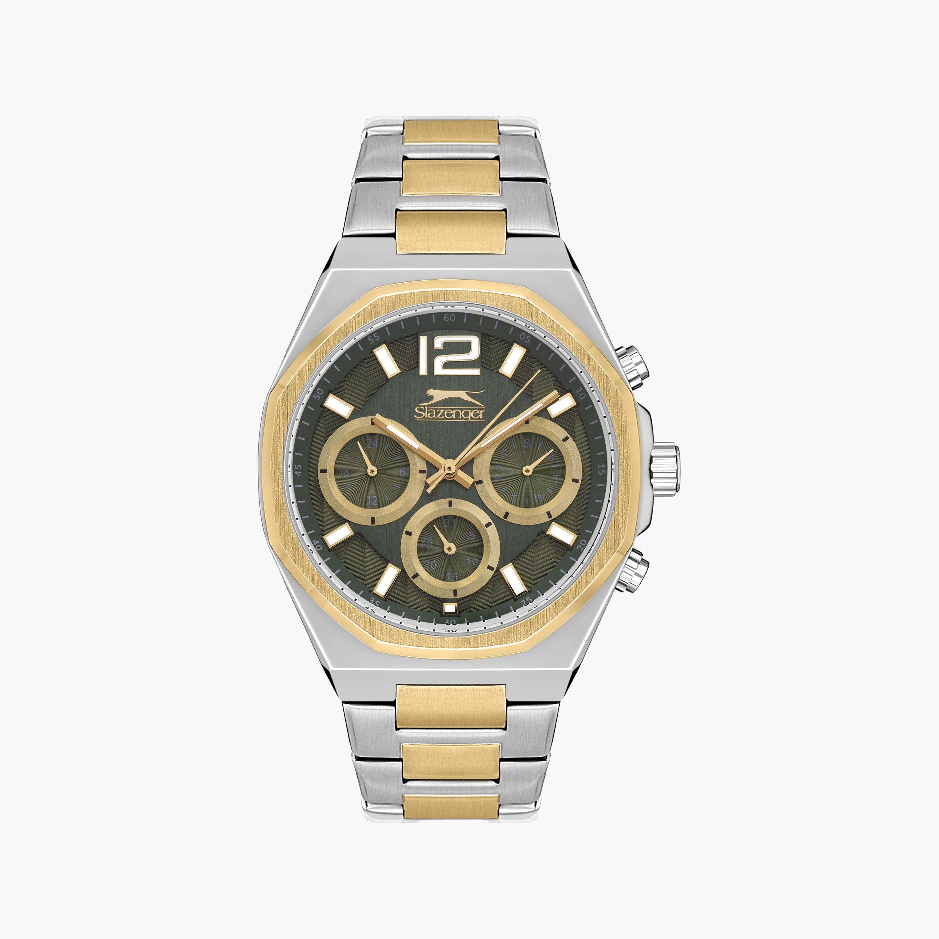 Slazenger Men's Silver Chronograph Metal Strap Watch | SL.9.2106.2.06-men-watchesandjewellery-watches-image-1