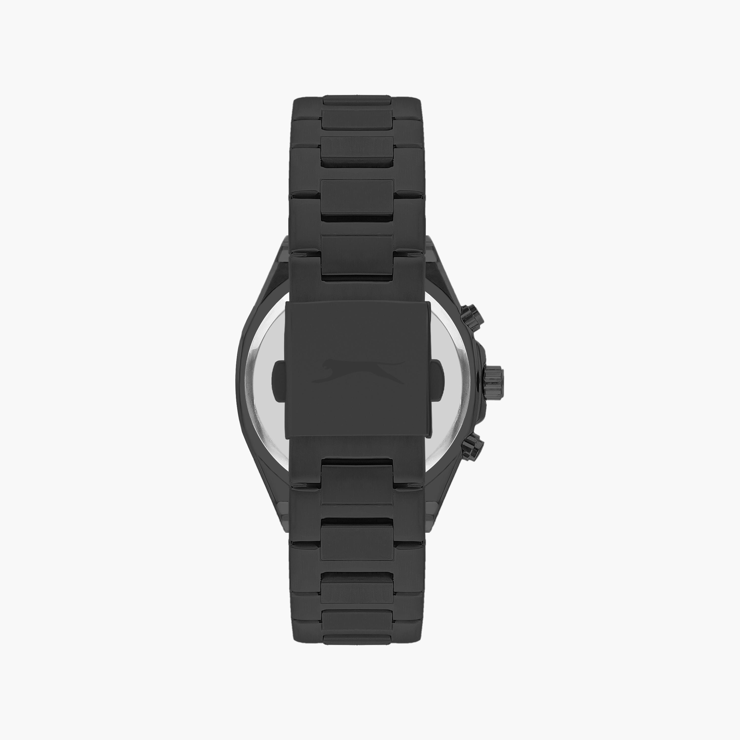 Slazenger Men's Black Chronograph Metal Strap Watch | SL.9.2106.2.07-men-watchesandjewellery-watches-image-3