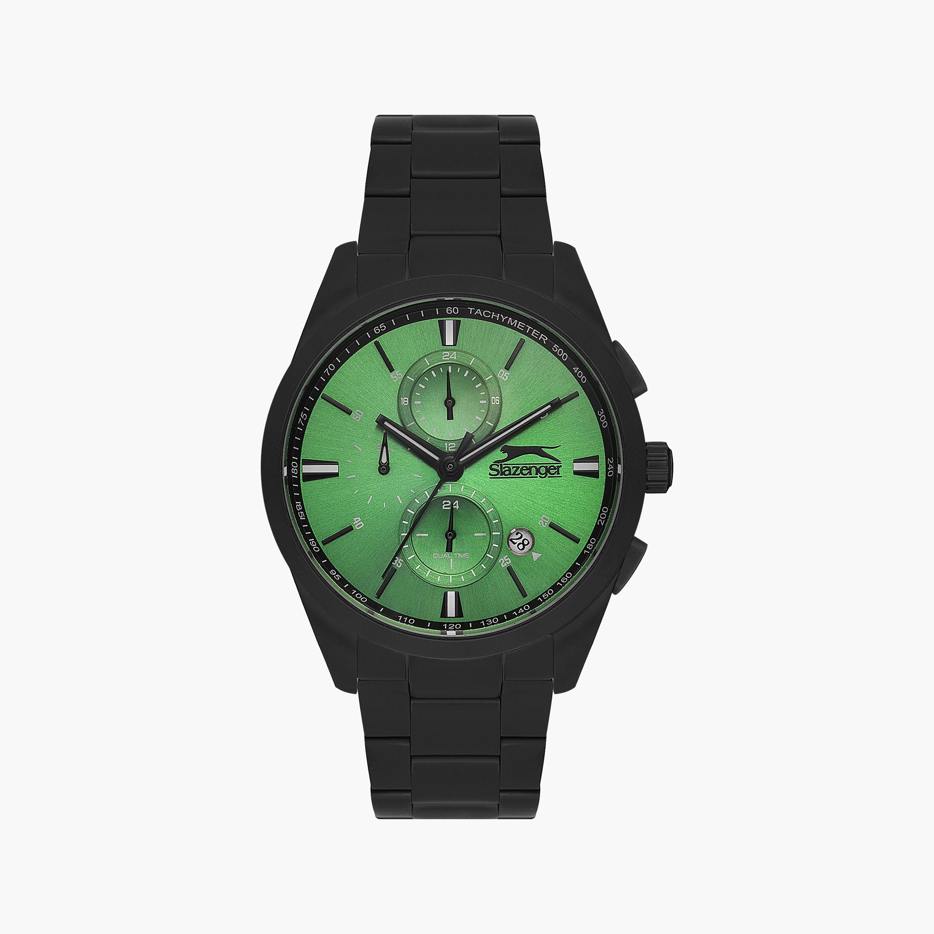 سلازنجر- ساعة رجالي كرونوغراف سلسلة معدنية أسود | SL.9.2215.2.01-men-watchesandjewellery-watches-image-1