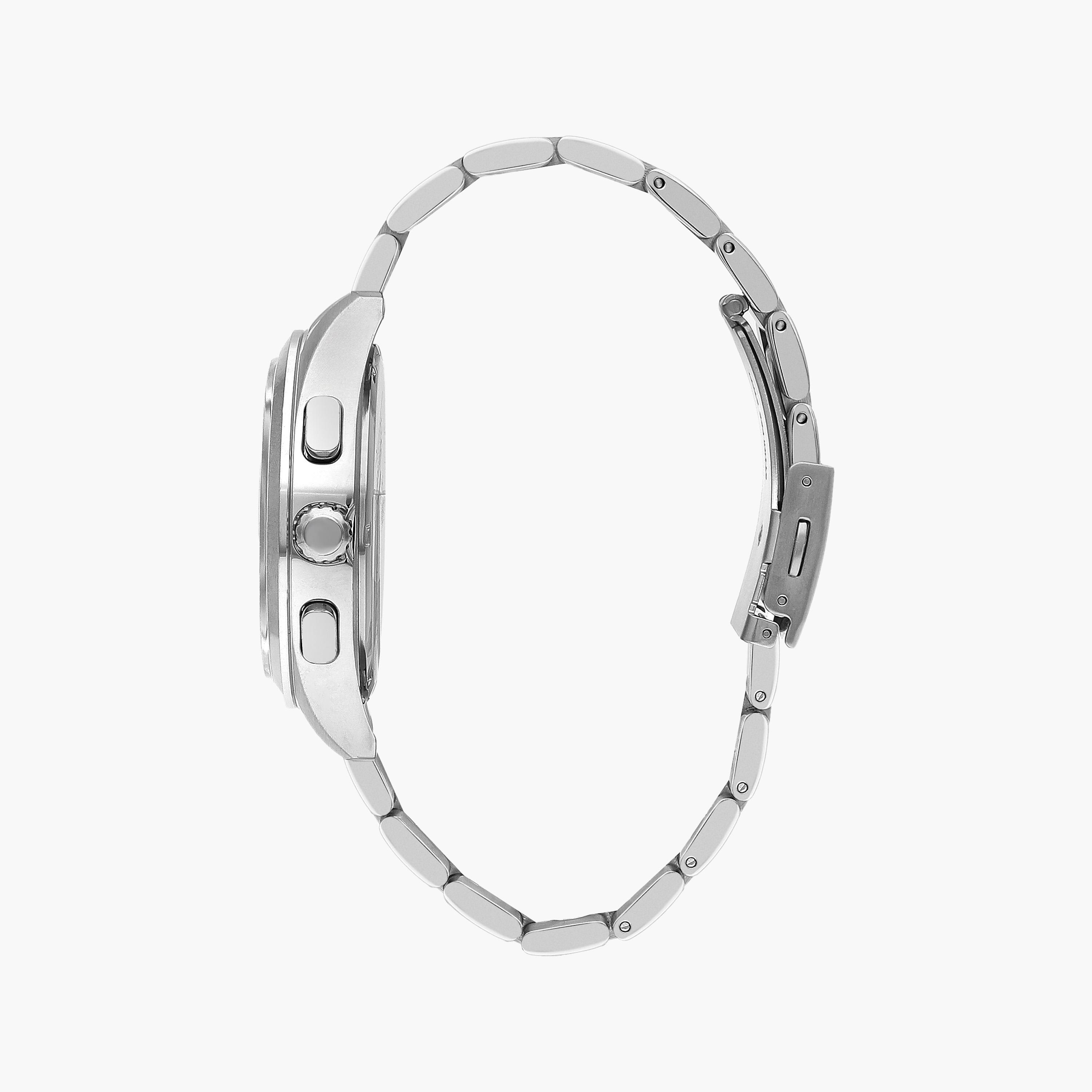 Slazenger Men's Silver Chronograph Metal Strap Watch | SL.9.2215.2.02-men-watchesandjewellery-watches-image-2