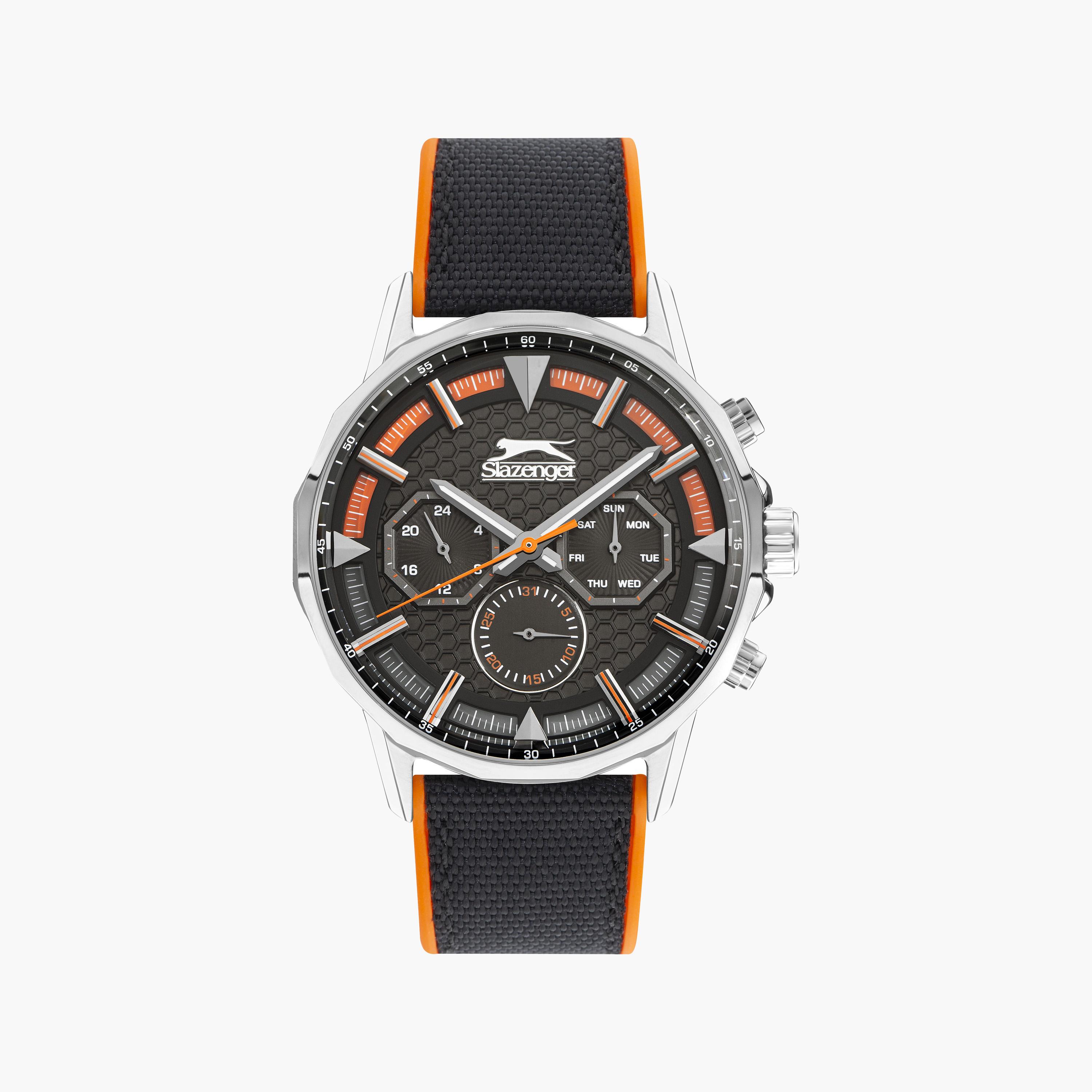 Slazenger Men's Black Chronograph Fabric Strap Watch | SL.9.2217.2.01-men-watchesandjewellery-watches-image-1