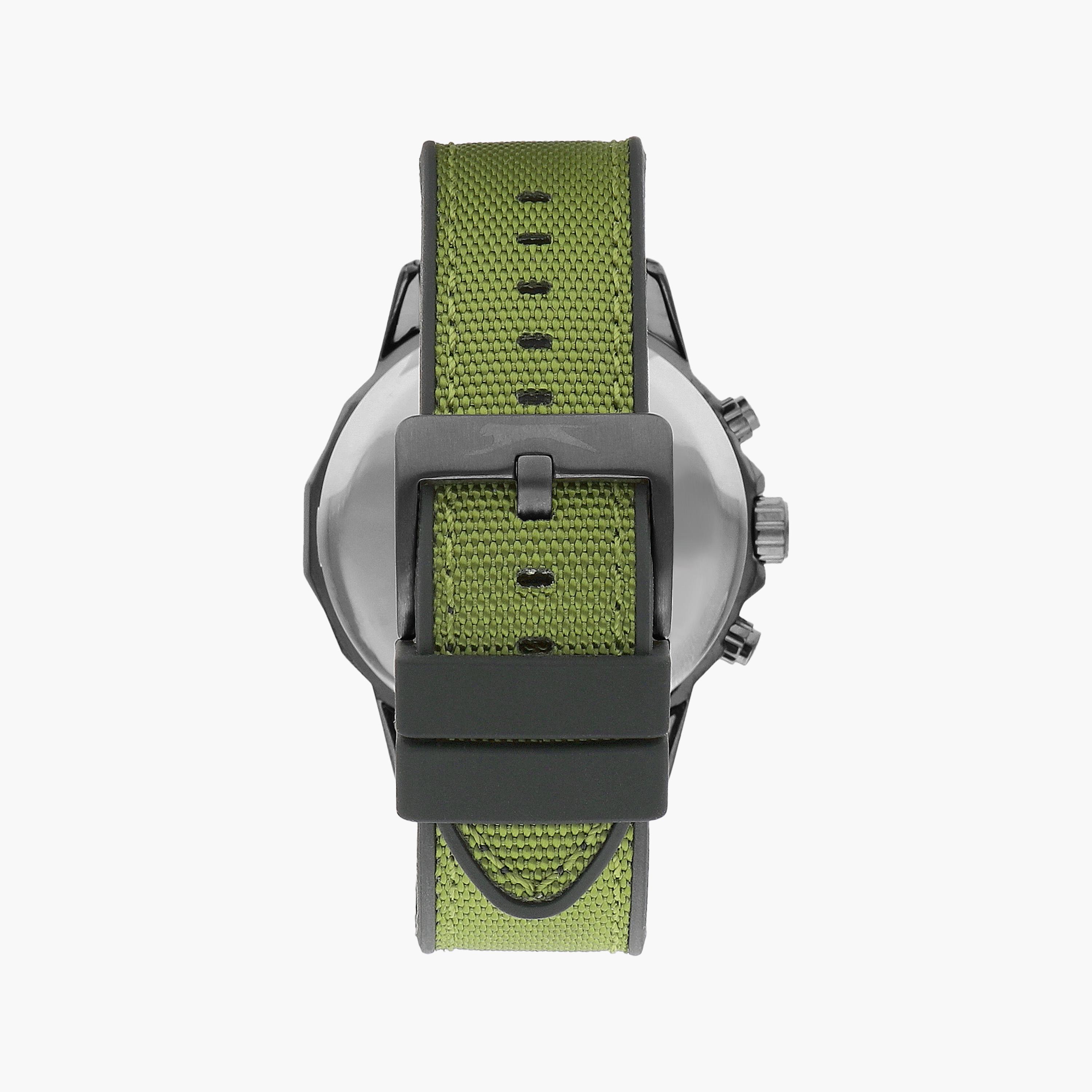 Slazenger Men's Green Chronograph Fabric Strap Watch | SL.9.2217.2.03-men-watchesandjewellery-watches-image-3