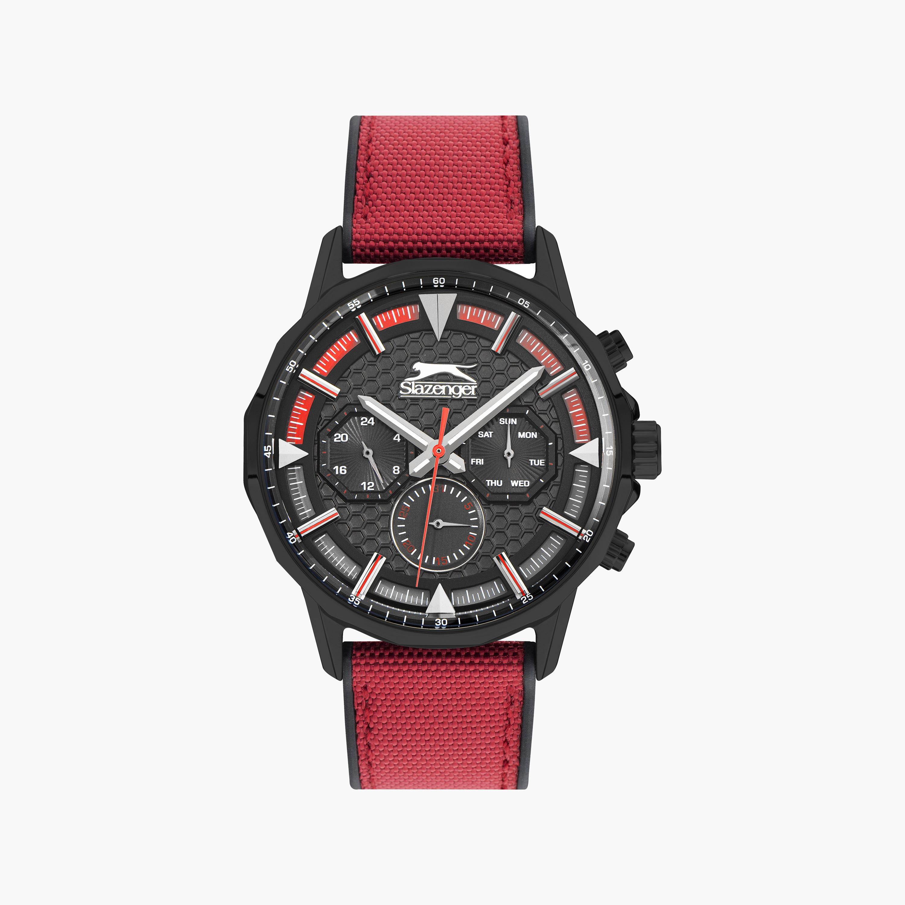 سلازنجر- ساعة رجالي كرونوغراف حزام قماش أحمر | SL.9.2217.2.05-men-watchesandjewellery-watches-image-1