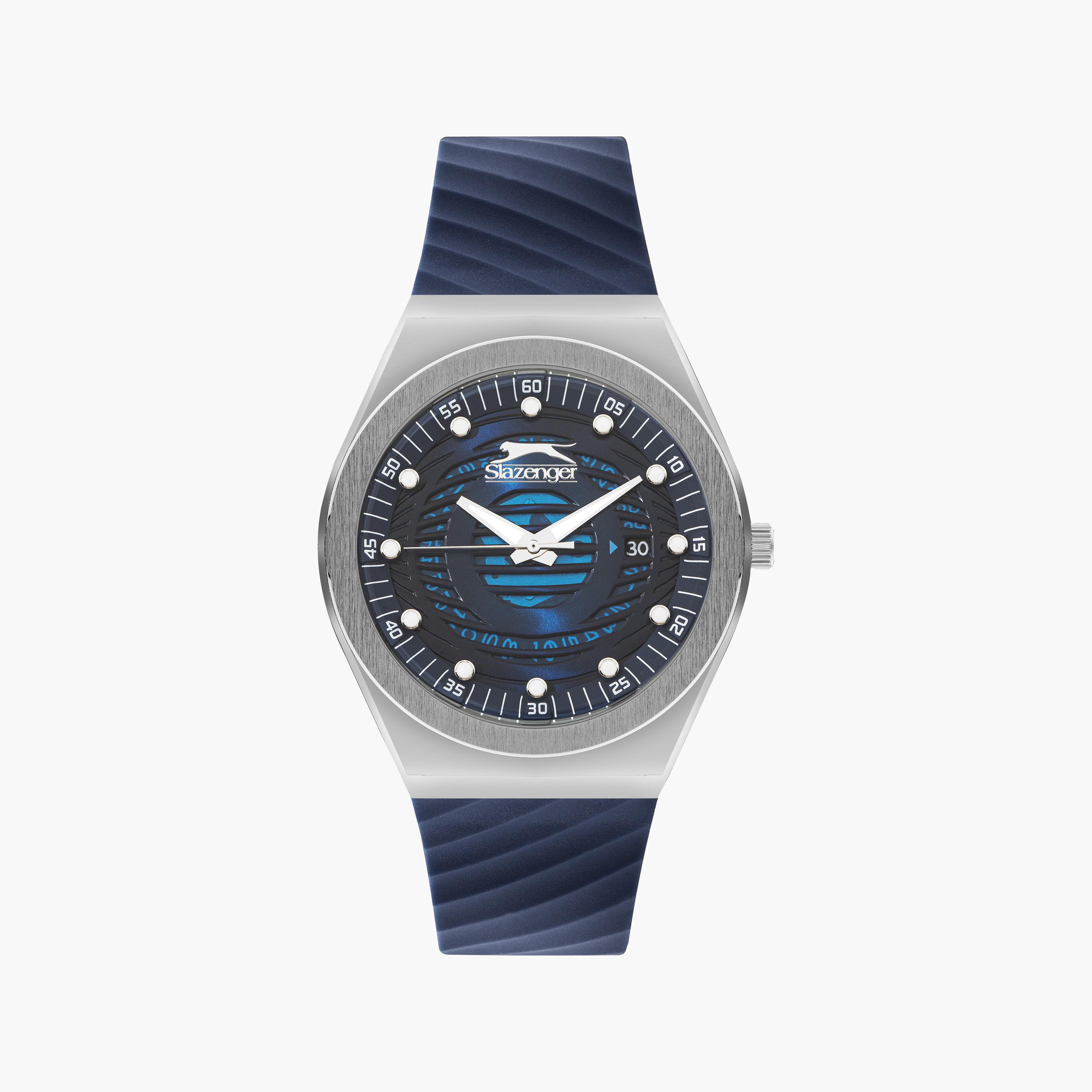 Slazenger Men's Blue Analog Silicone Strap Watch | SL.9.2221.1.03-men-watchesandjewellery-watches-image-1