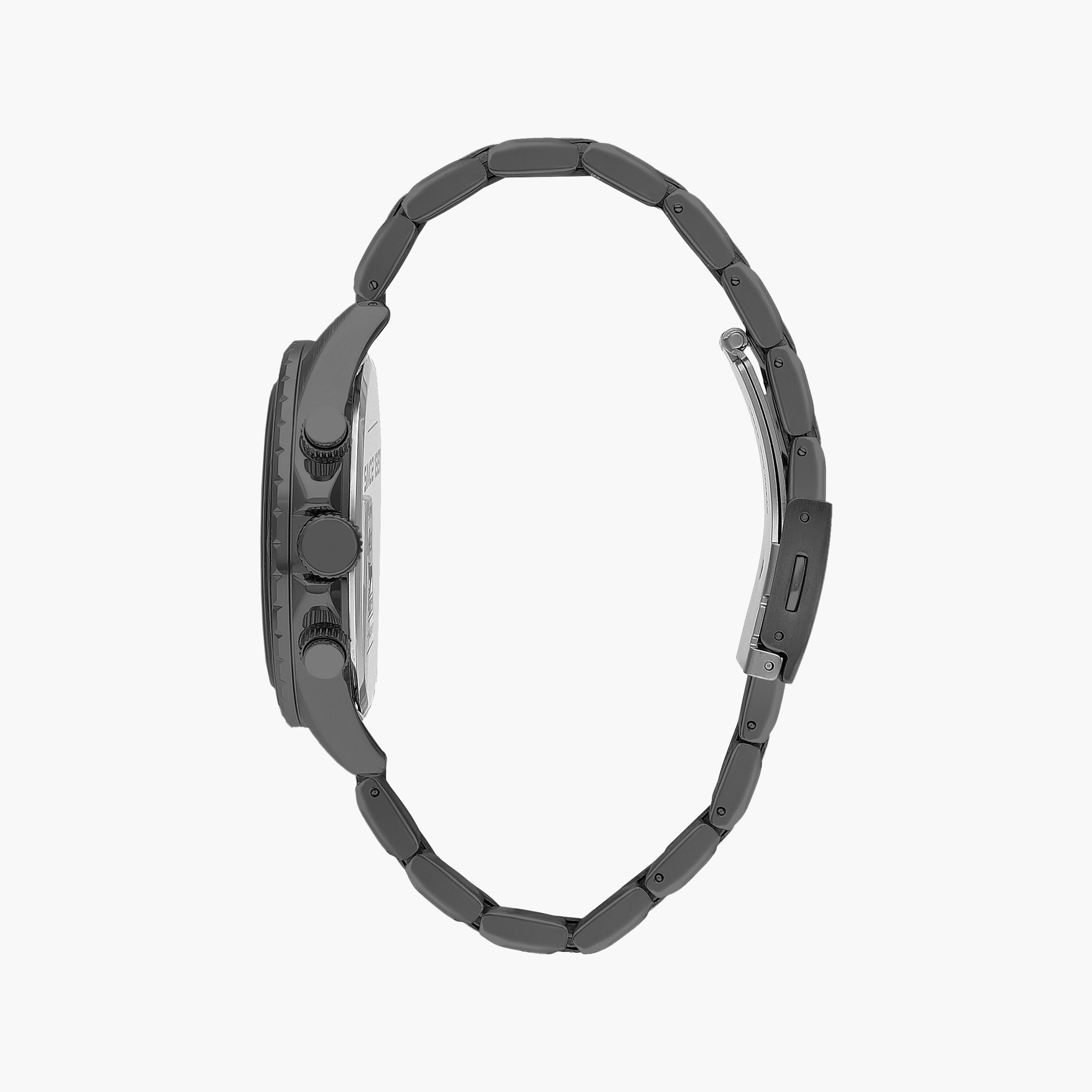 Slazenger Men's Gun Metal Chronograph Metal Strap Watch | SL.9.2250.2.02-men-watchesandjewellery-watches-image-2