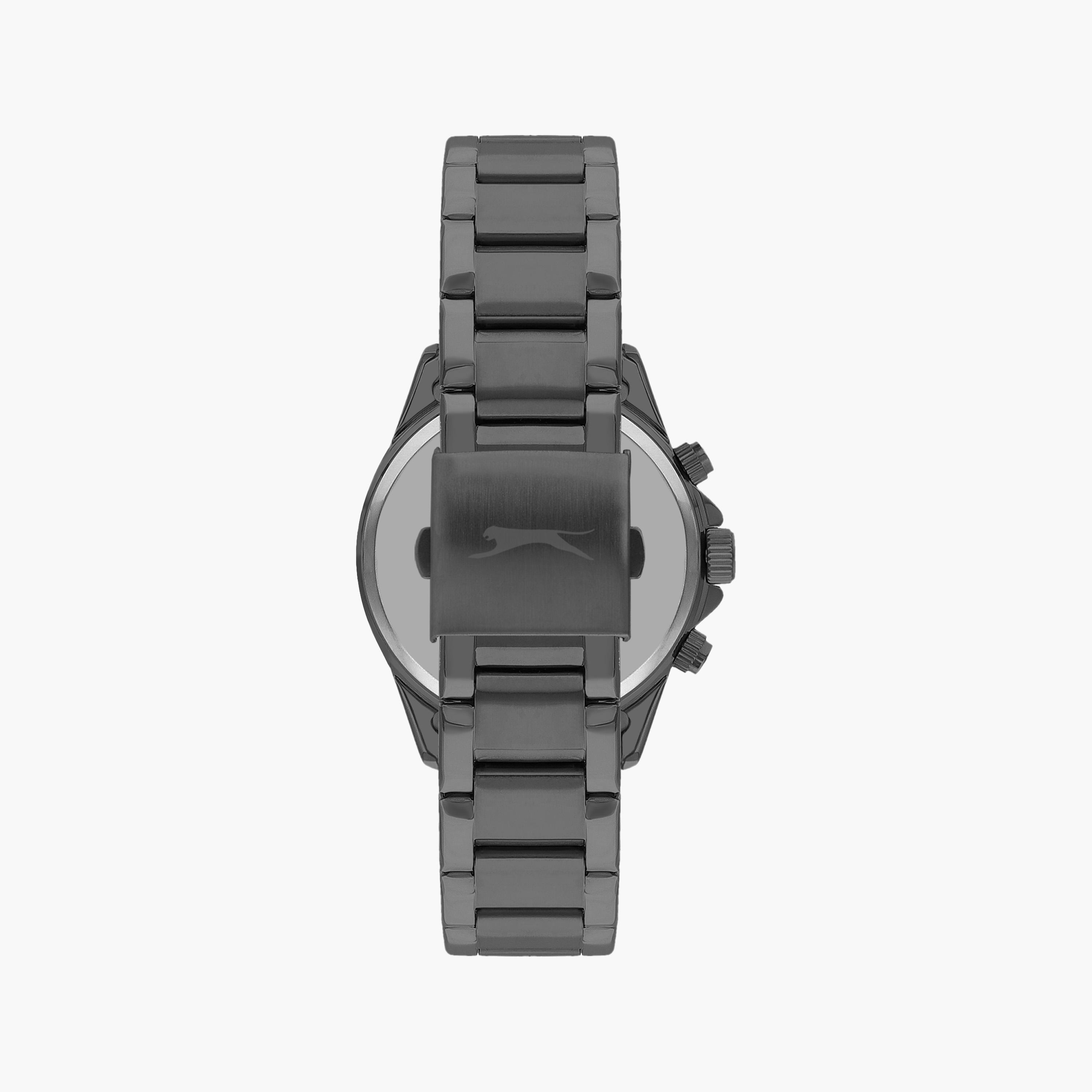 Slazenger Men's Gun Metal Chronograph Metal Strap Watch | SL.9.2250.2.02-men-watchesandjewellery-watches-image-3
