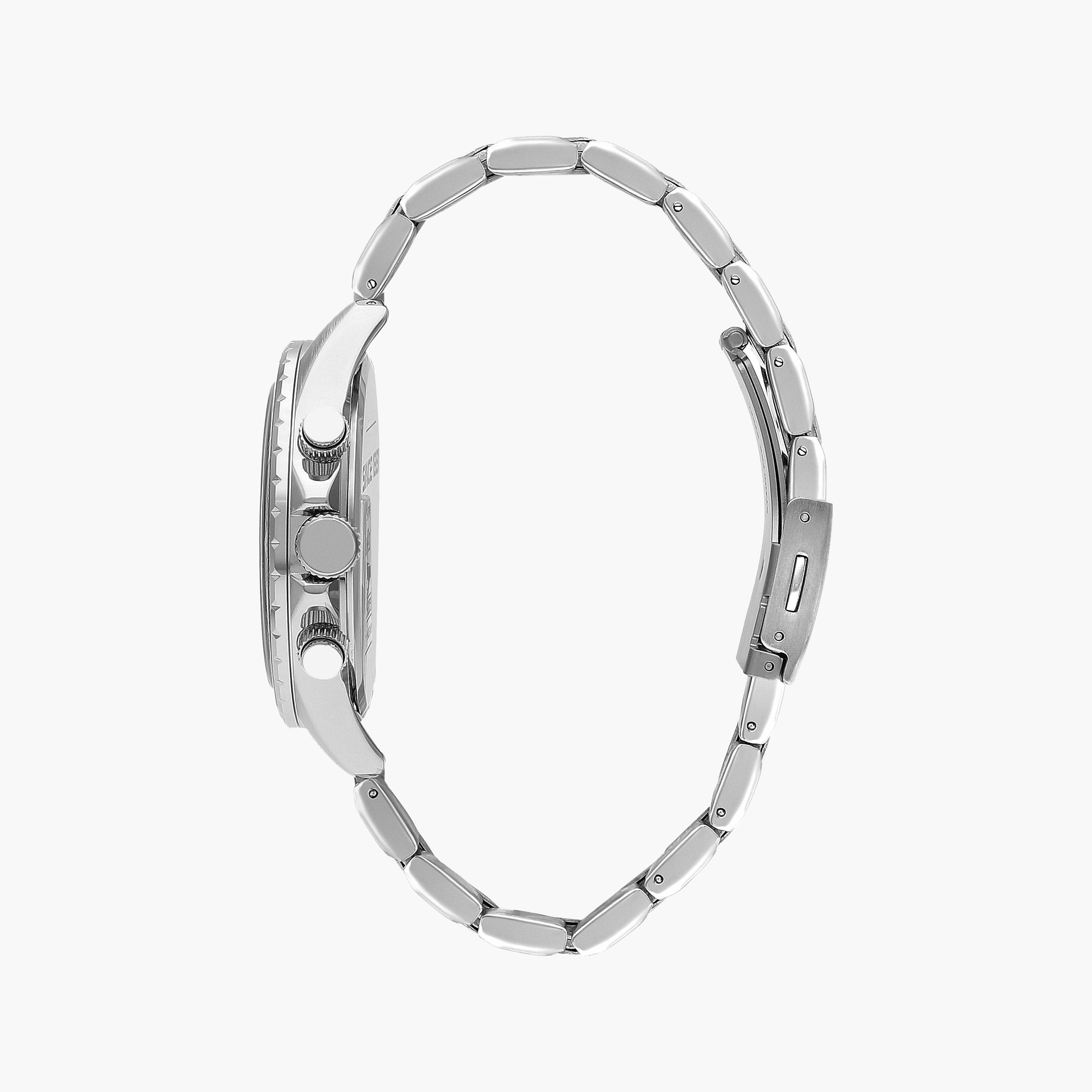 Slazenger Men's Silver Chronograph Metal Strap Watch | SL.9.2250.2.03-men-watchesandjewellery-watches-image-2