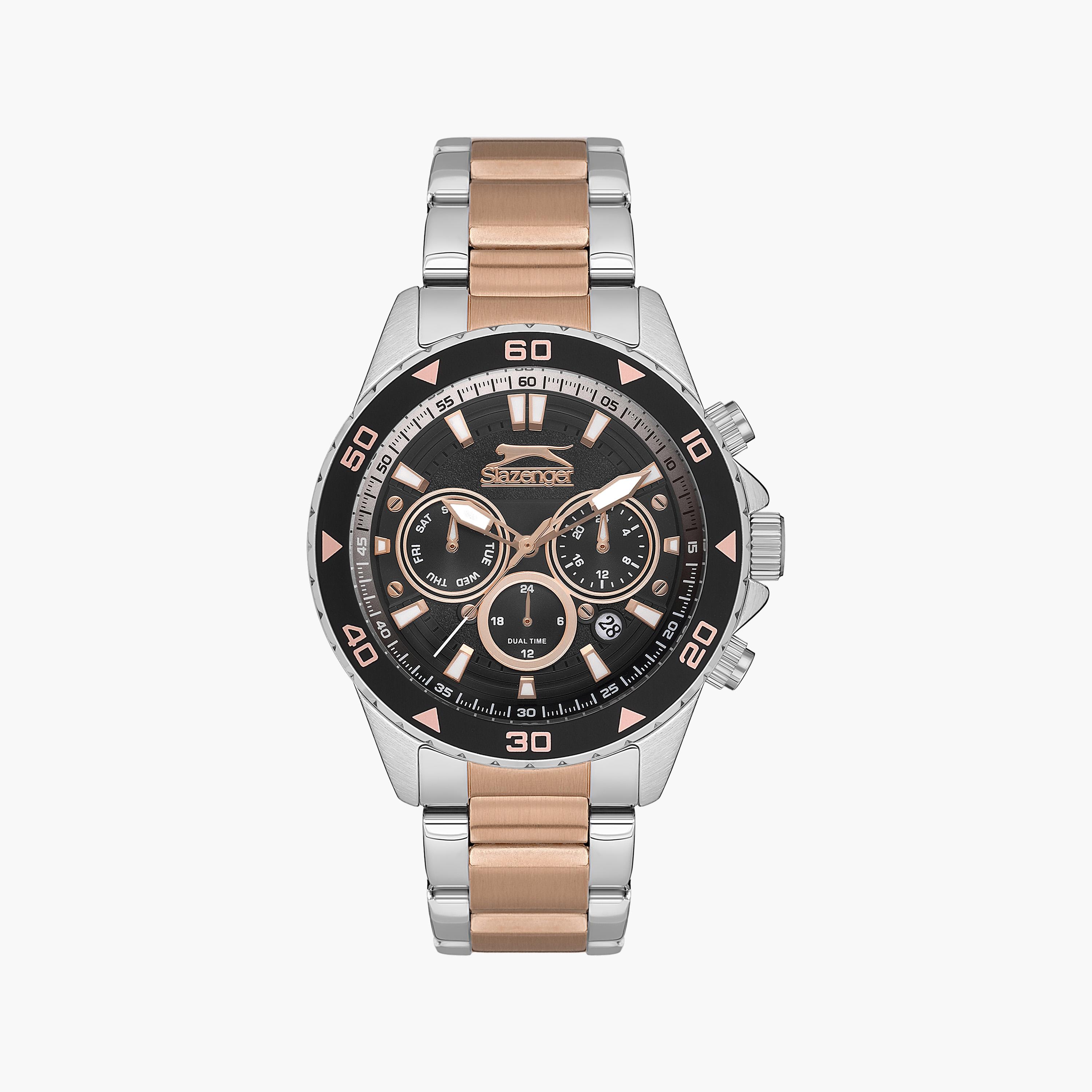 Slazenger Men's Silver Chronograph Metal Strap Watch | SL.9.2250.2.04-men-watchesandjewellery-watches-image-1