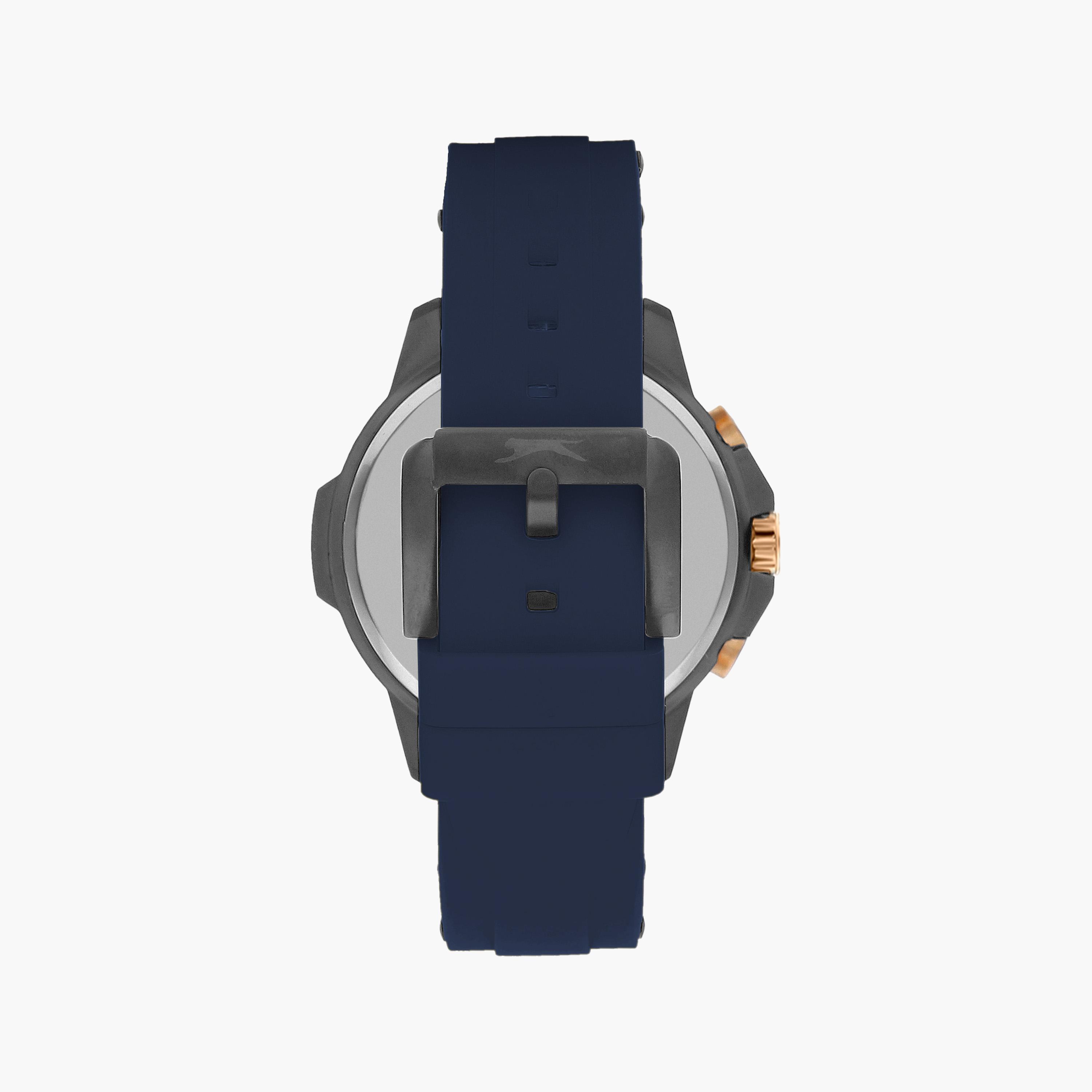 Slazenger Men's Blue Chronograph Silicone Strap Watch | SL.9.2212.2.02-men-watchesandjewellery-watches-image-3