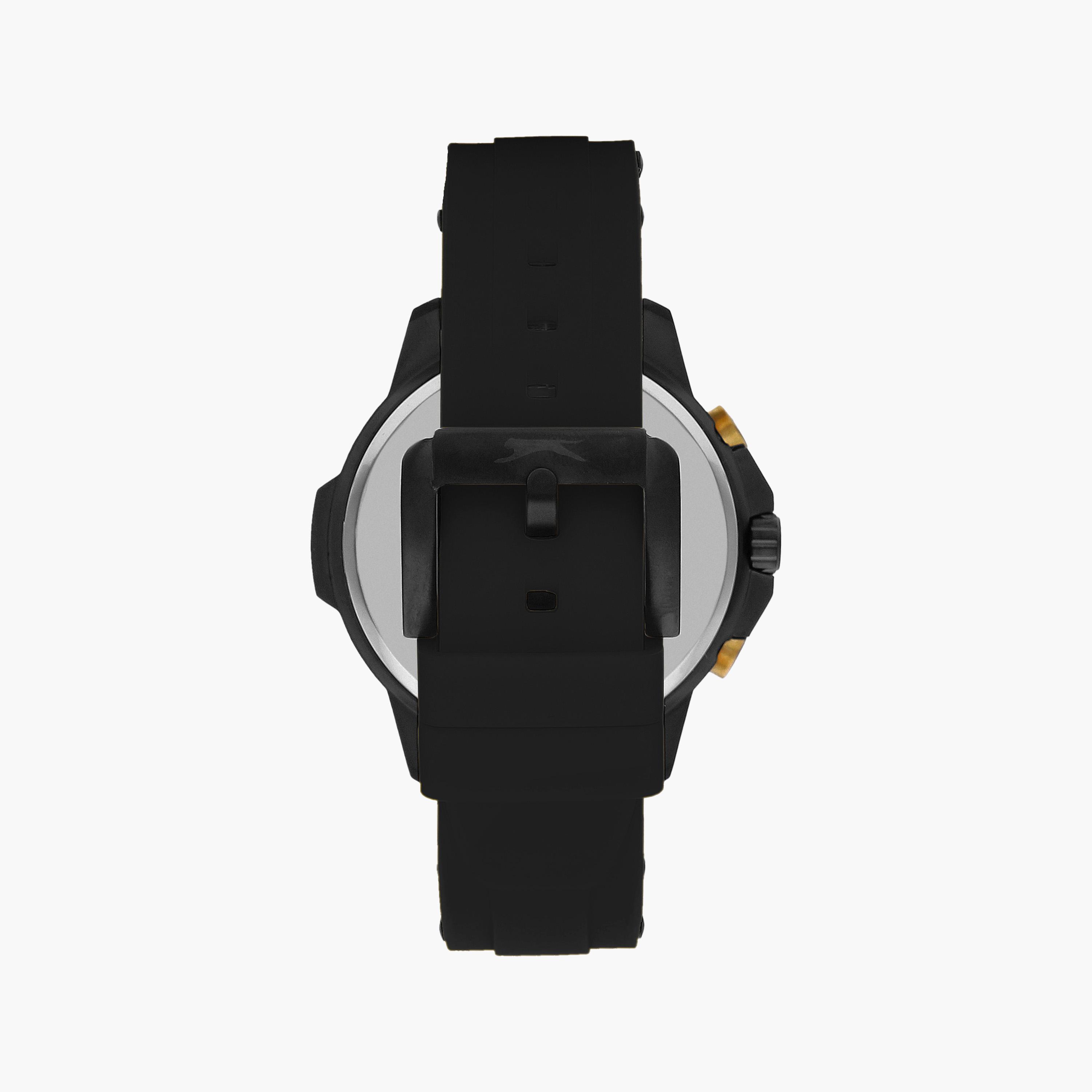 Slazenger Men's Black Chronograph Silicone Strap Watch | SL.9.2212.2.03-men-watchesandjewellery-watches-image-3