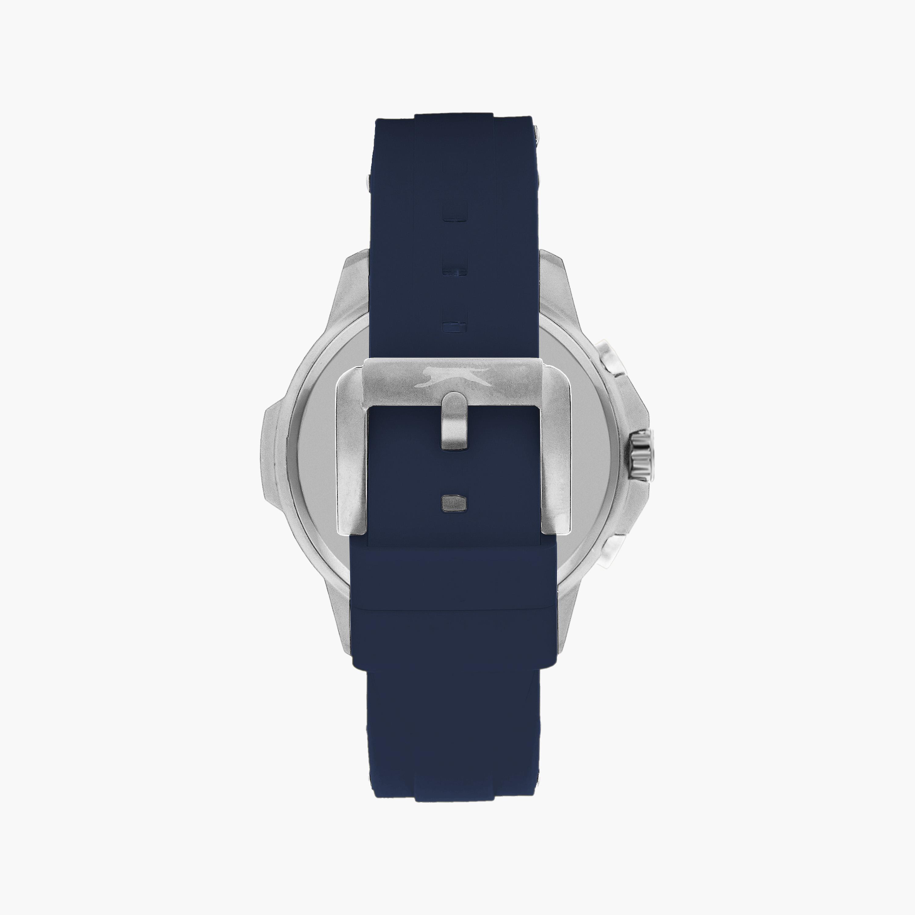 Slazenger Men's Blue Chronograph Silicone Strap Watch | SL.9.2212.2.05-men-watchesandjewellery-watches-image-3