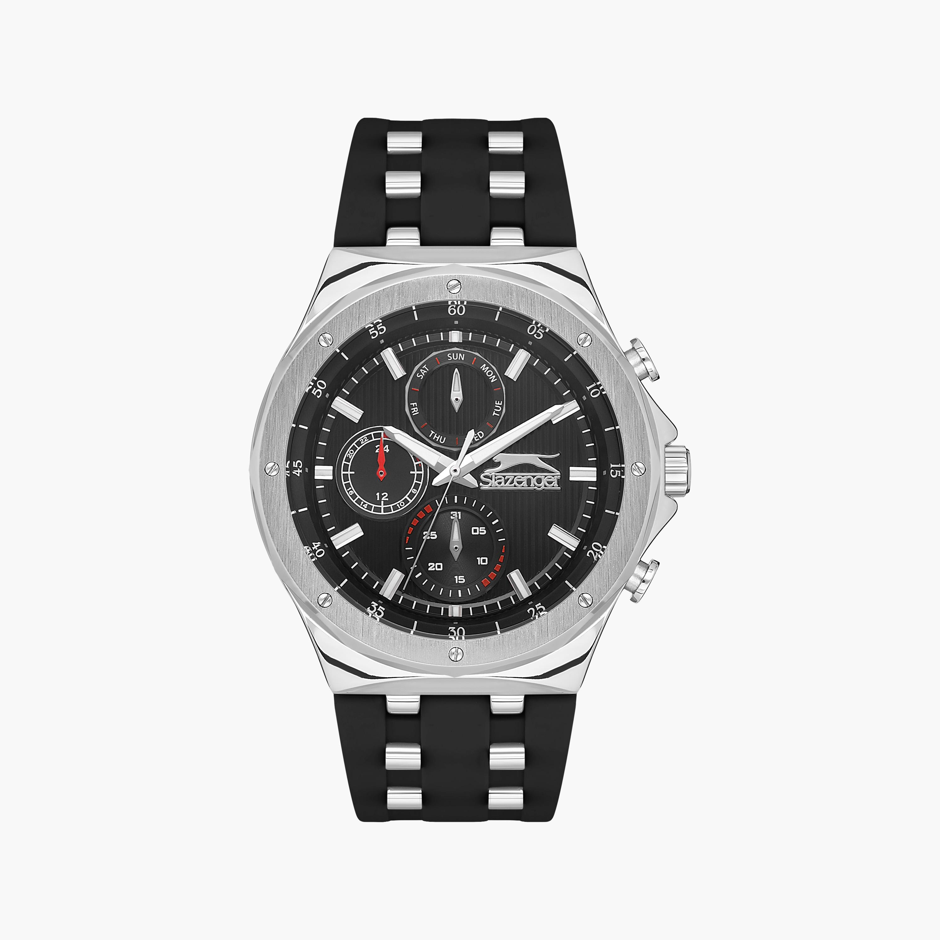 سلازنجر- ساعة رجالي كرونوغراف حزام سيليكون أسود | SL.9.2218.2.01-men-watchesandjewellery-watches-image-1
