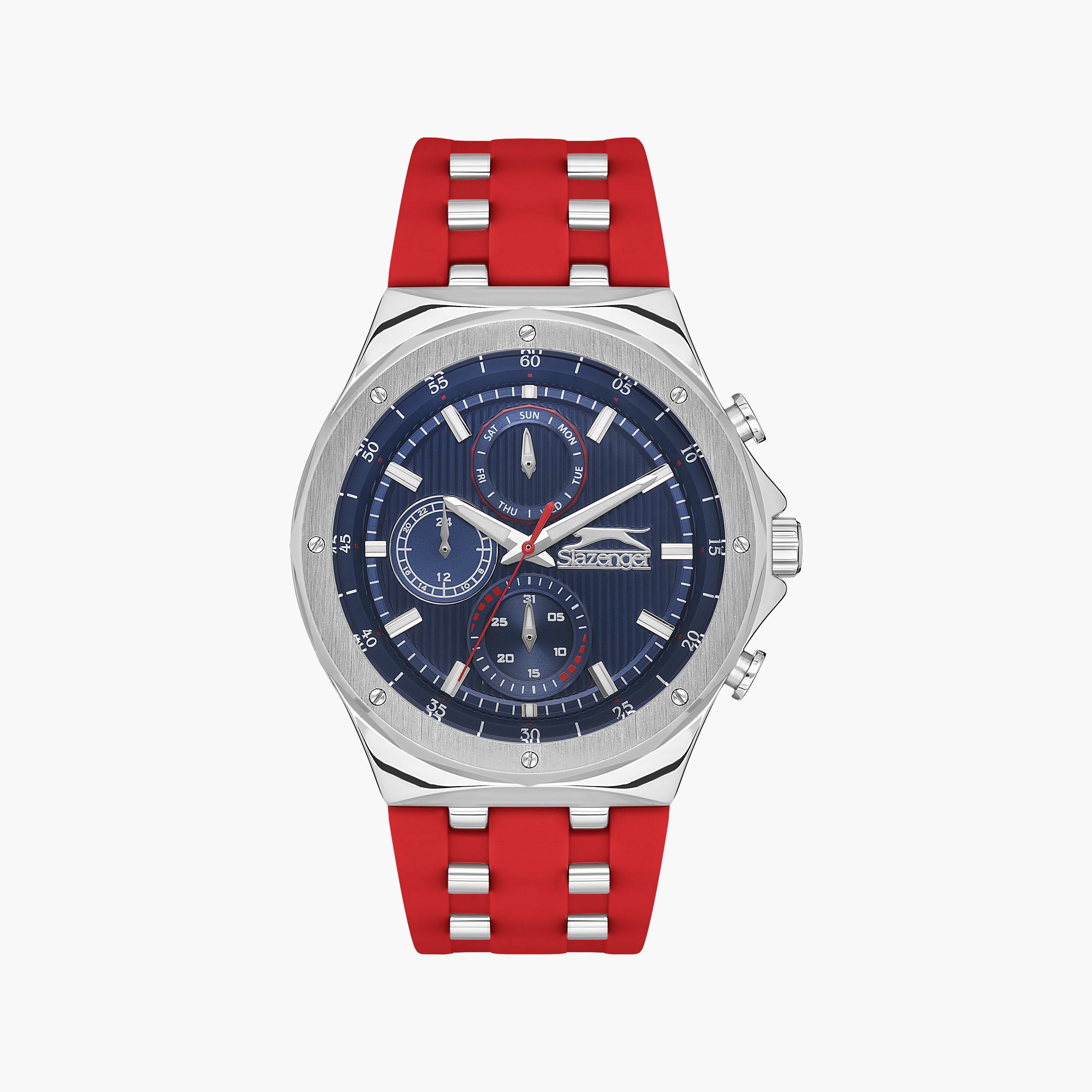 سلازنجر- ساعة رجالي كرونوغراف حزام سيليكون أحمر | SL.9.2218.2.06-men-watchesandjewellery-watches-image-1