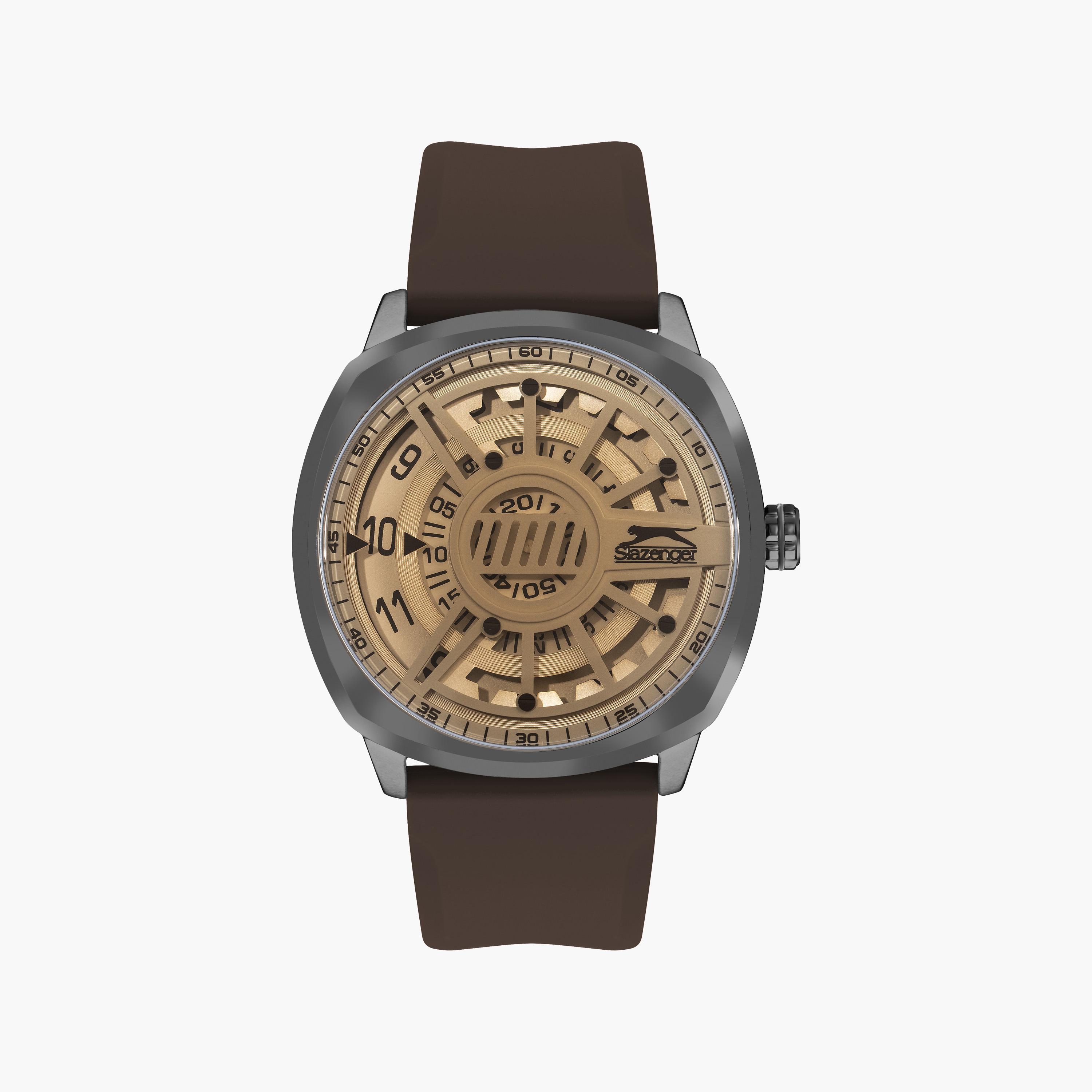 Slazenger Men's Black Chronograph Silicone Strap Watch | SL.9.2211.1.01-men-watchesandjewellery-watches-image-1