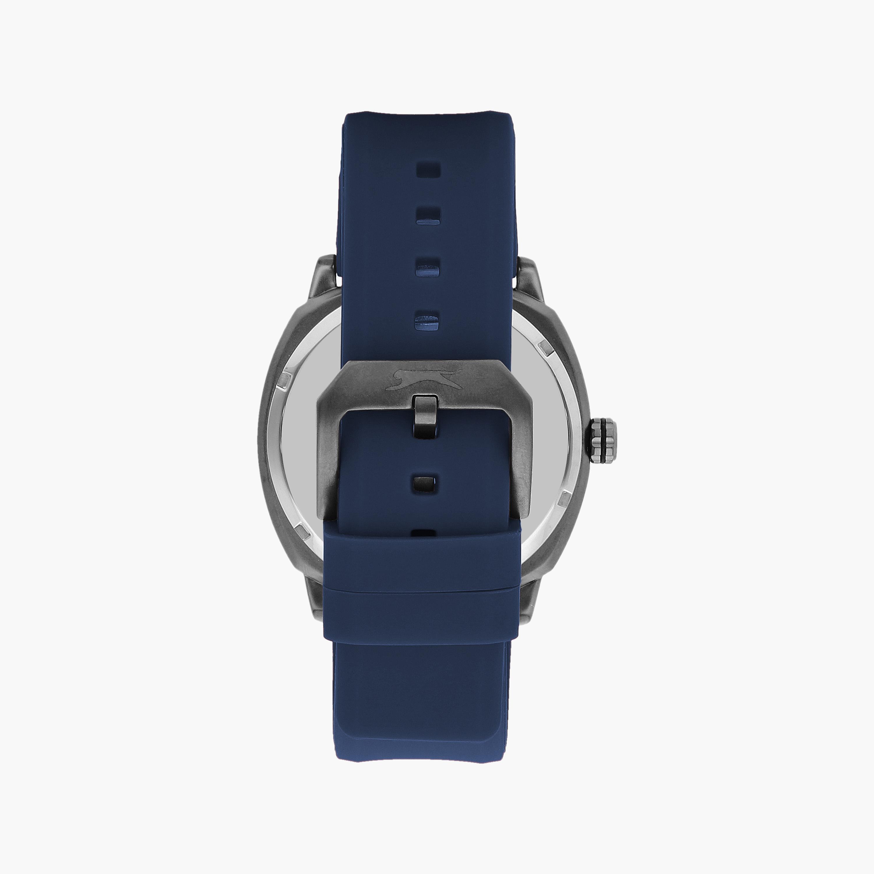 ساعة يد تناظرية فضية وذهبية بسوار ستانلس ستيل للرجال من أوماكس - 00HYB121N028-men-watchesandjewellery-watches-image-3
