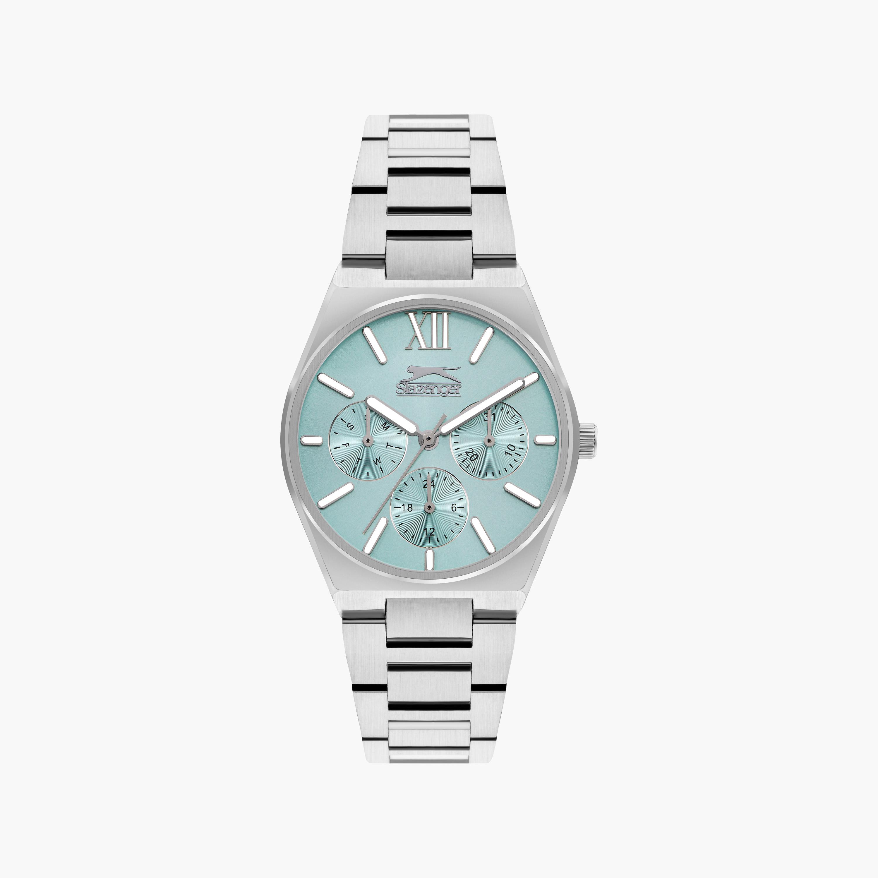 Slazenger Women's Silver Chronograph Metal Strap Watch | SL.9.2243.4.05-women-watchesandjewellery-watches-image-1