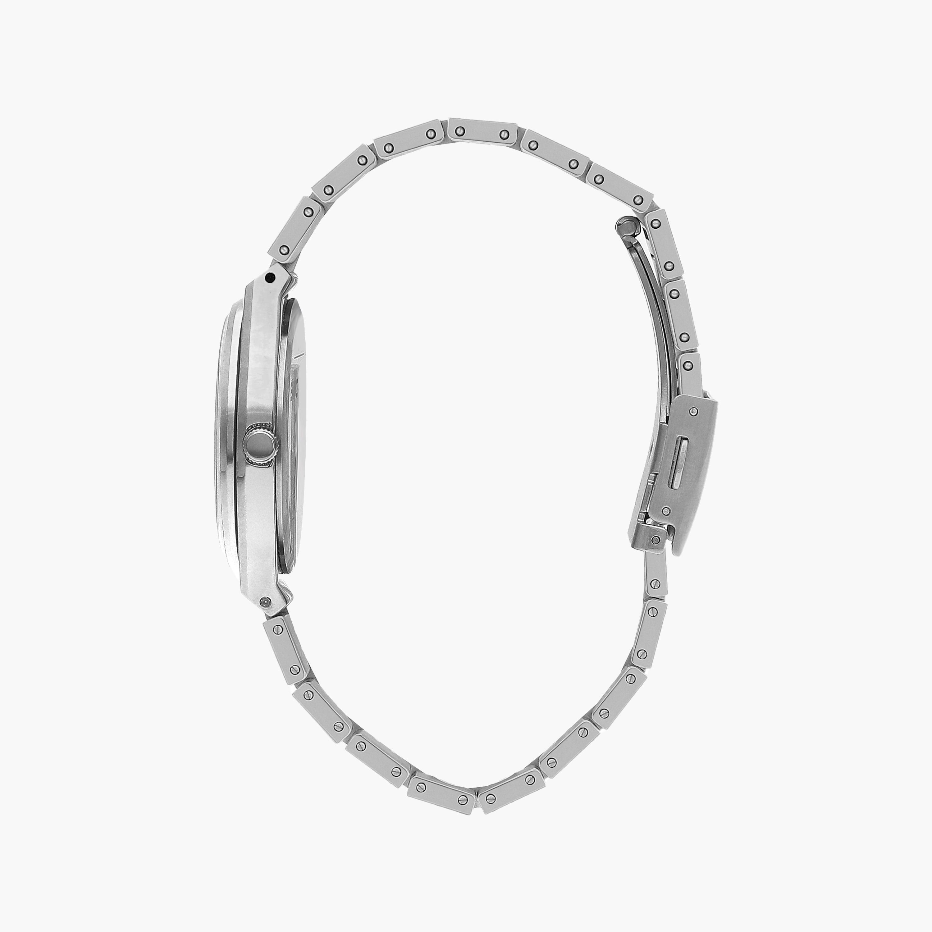 ساعة يد تناظرية فضية وذهبية بسوار ستانلس ستيل للرجال من أوماكس - 00JSM003N002-women-watchesandjewellery-watches-image-2