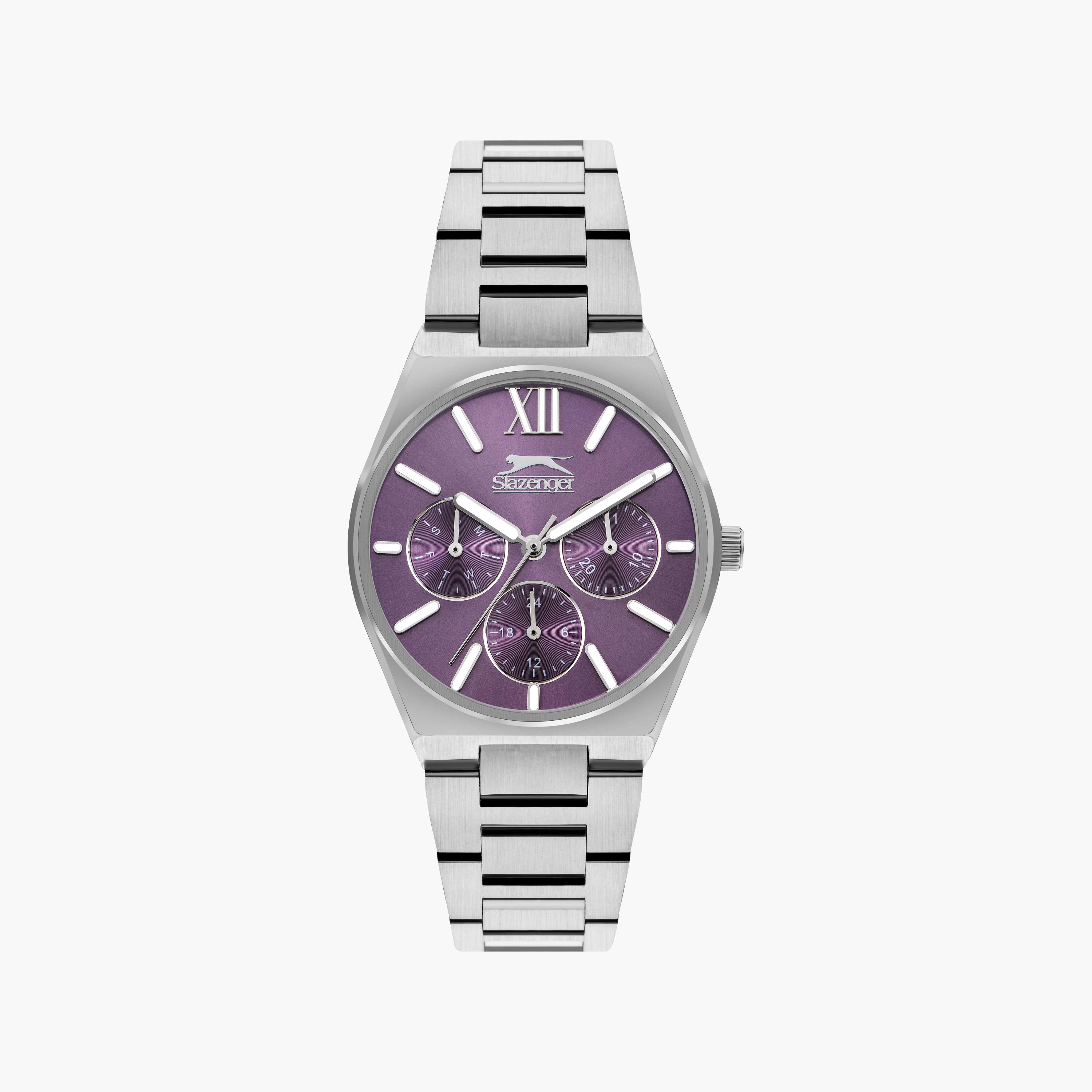 Slazenger Women's Silver Chronograph Metal Strap Watch | SL.9.2243.4.08-women-watchesandjewellery-watches-image-1