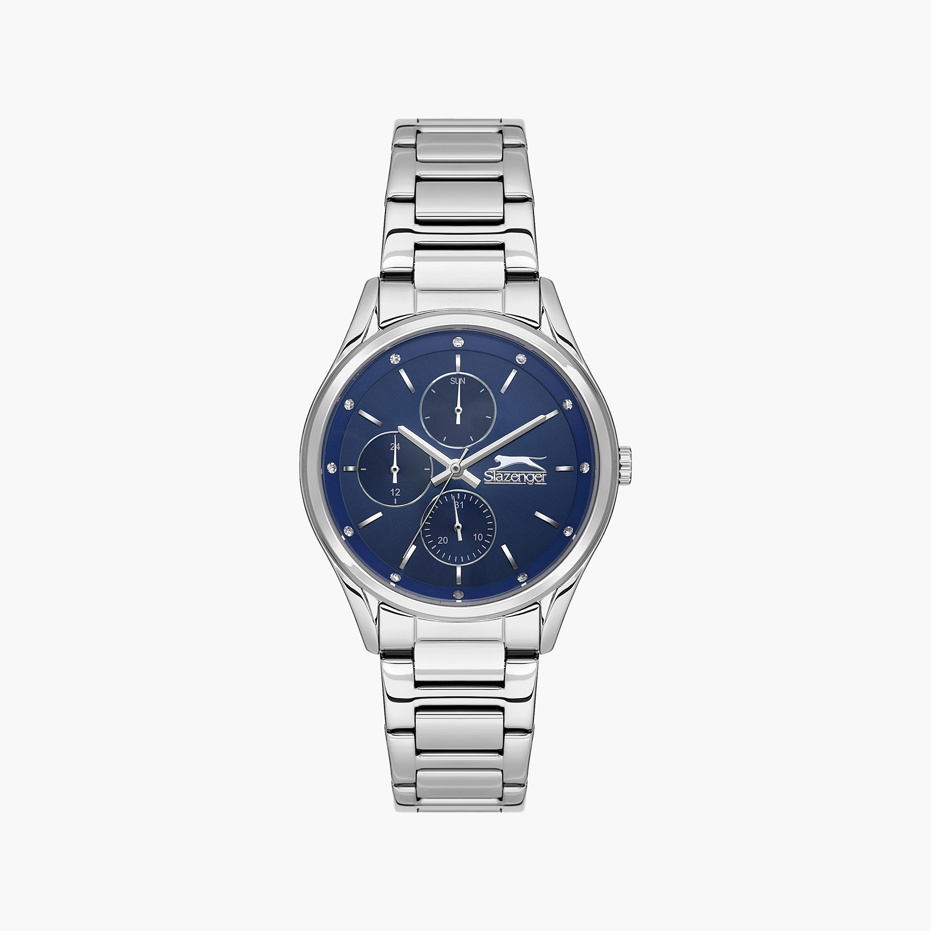Slazenger Women's Silver Chronograph Metal Strap Watch | SL.9.2229.4.04-women-watchesandjewellery-watches-image-1