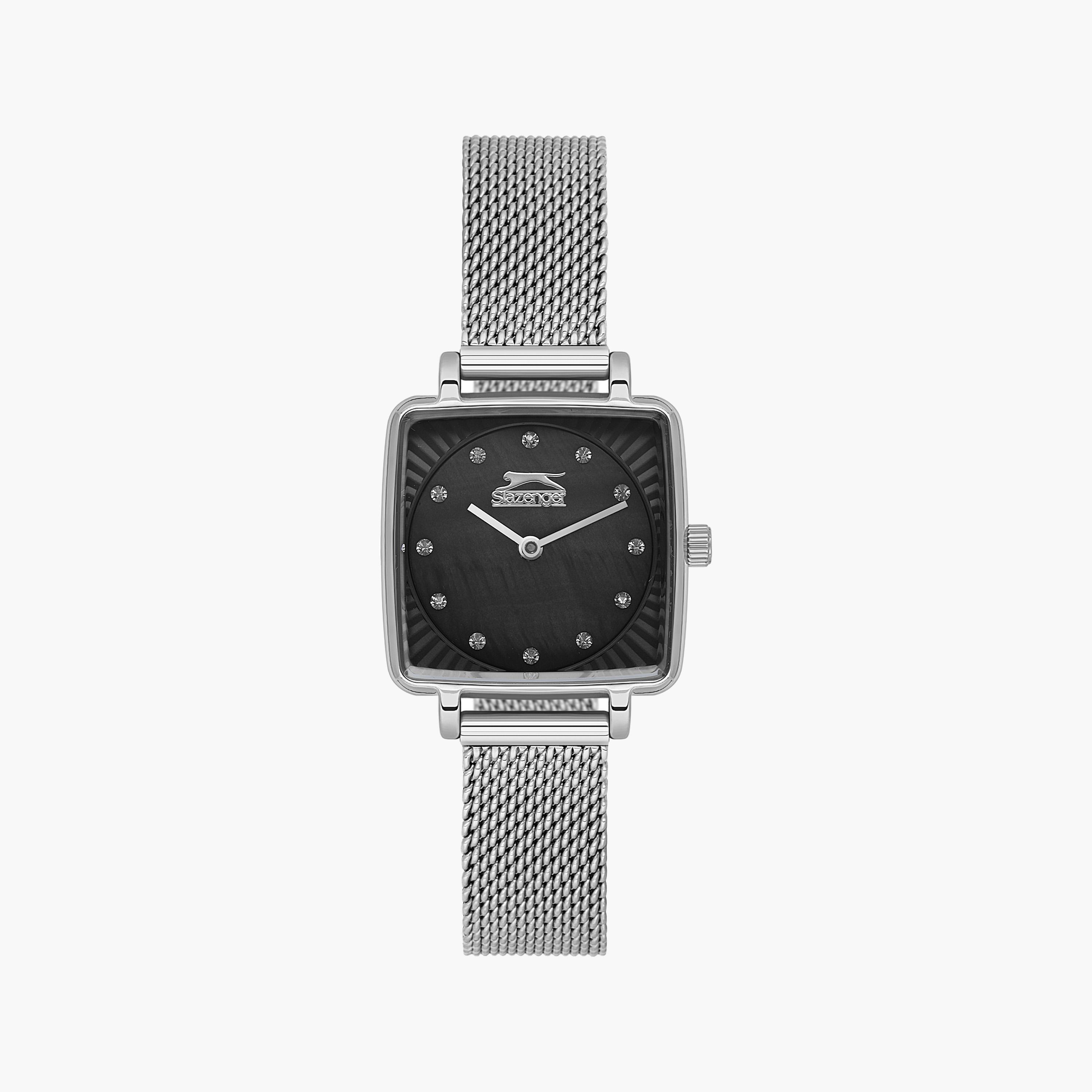Slazenger Silver Analog Mesh Strap Watch | SL.9.2255.3.01-women-watchesandjewellery-watches-image-1