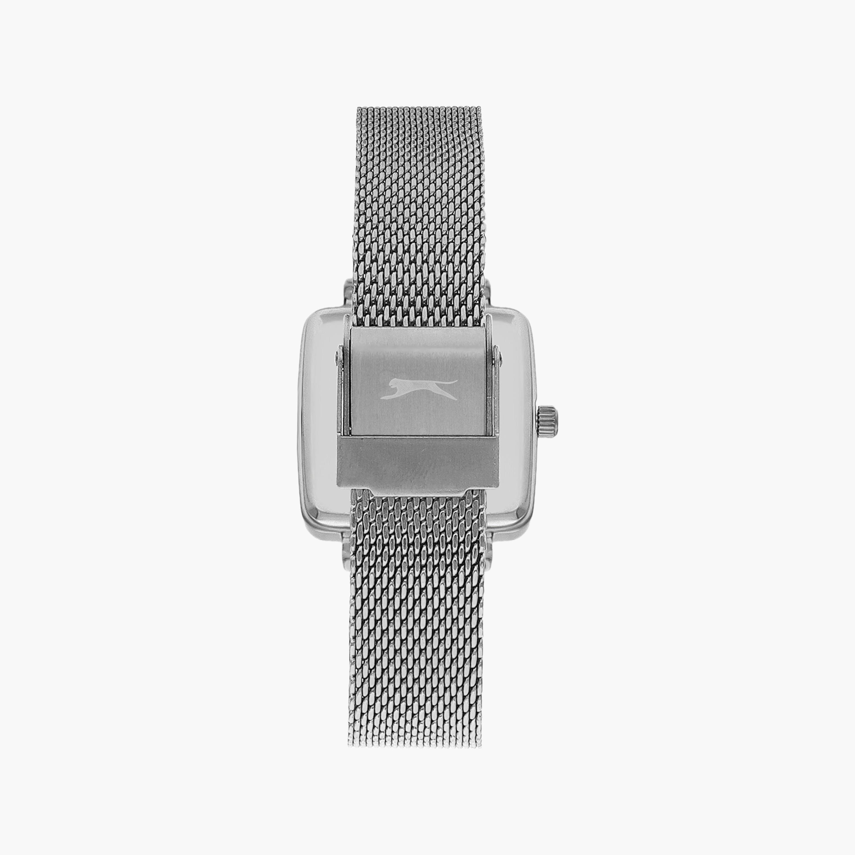 Slazenger Silver Analog Mesh Strap Watch | SL.9.2255.3.01-women-watchesandjewellery-watches-image-3