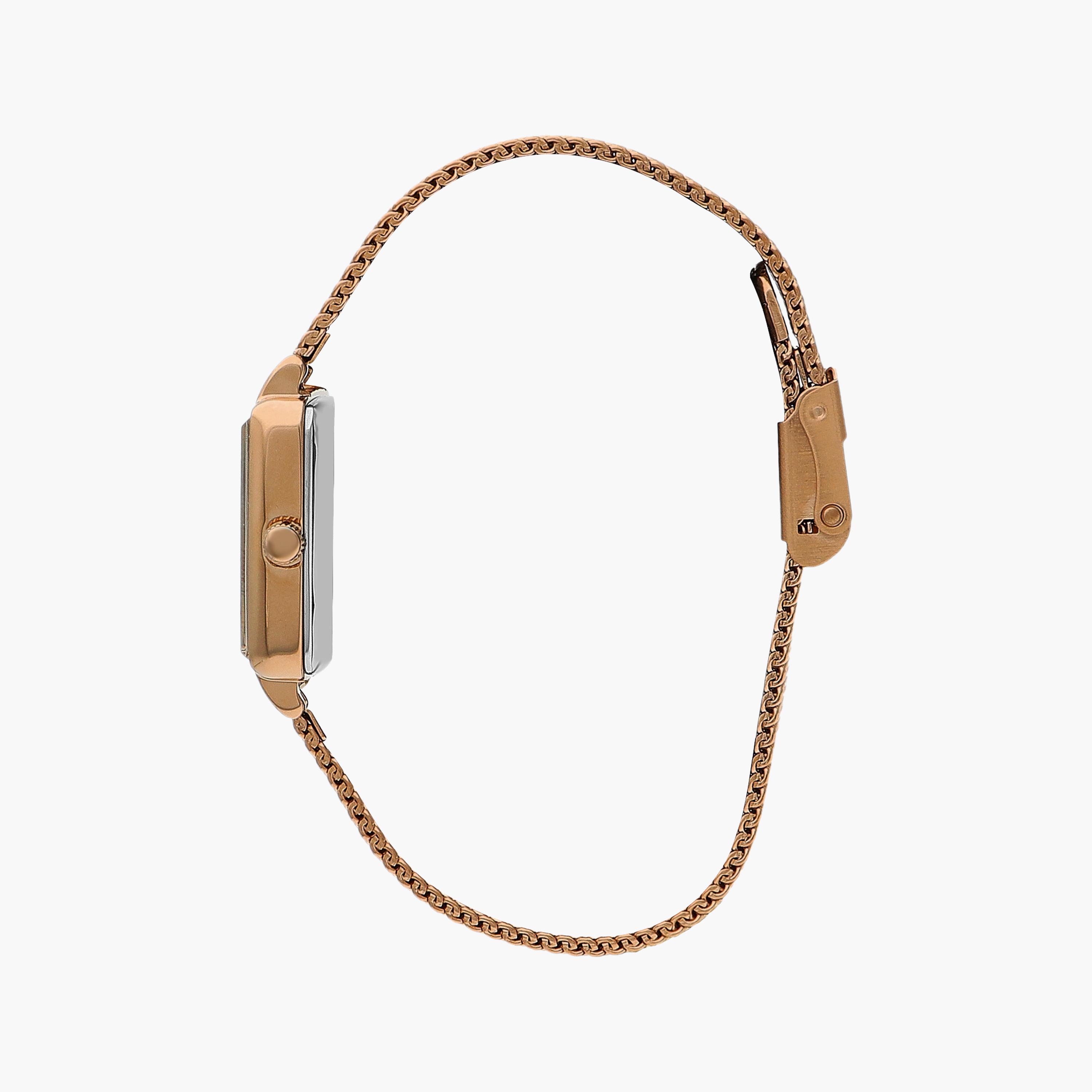 Slazenger Rose Gold Analog Mesh Strap Watch | SL.9.2255.3.03-women-watchesandjewellery-watches-image-2